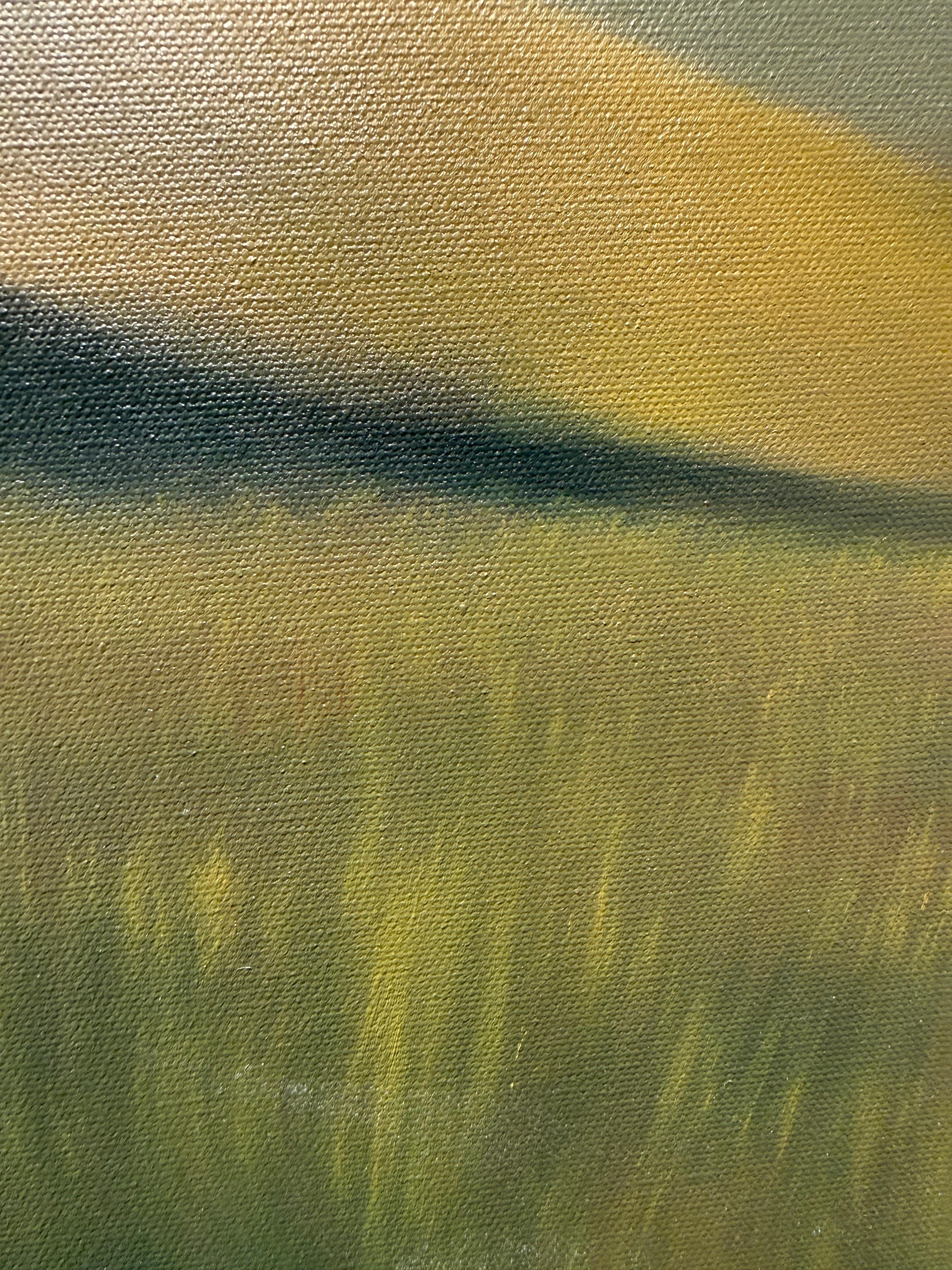 Toujours là - Marron Abstract Painting par Cynthia Young