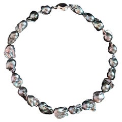 Used Cyntia Miglio Baroque Pearl Collar