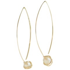 Cyntia Miglio Drop Earrings with Freshwater Pearls