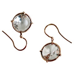 Cyntia Miglio Round Drop Brut Earrings