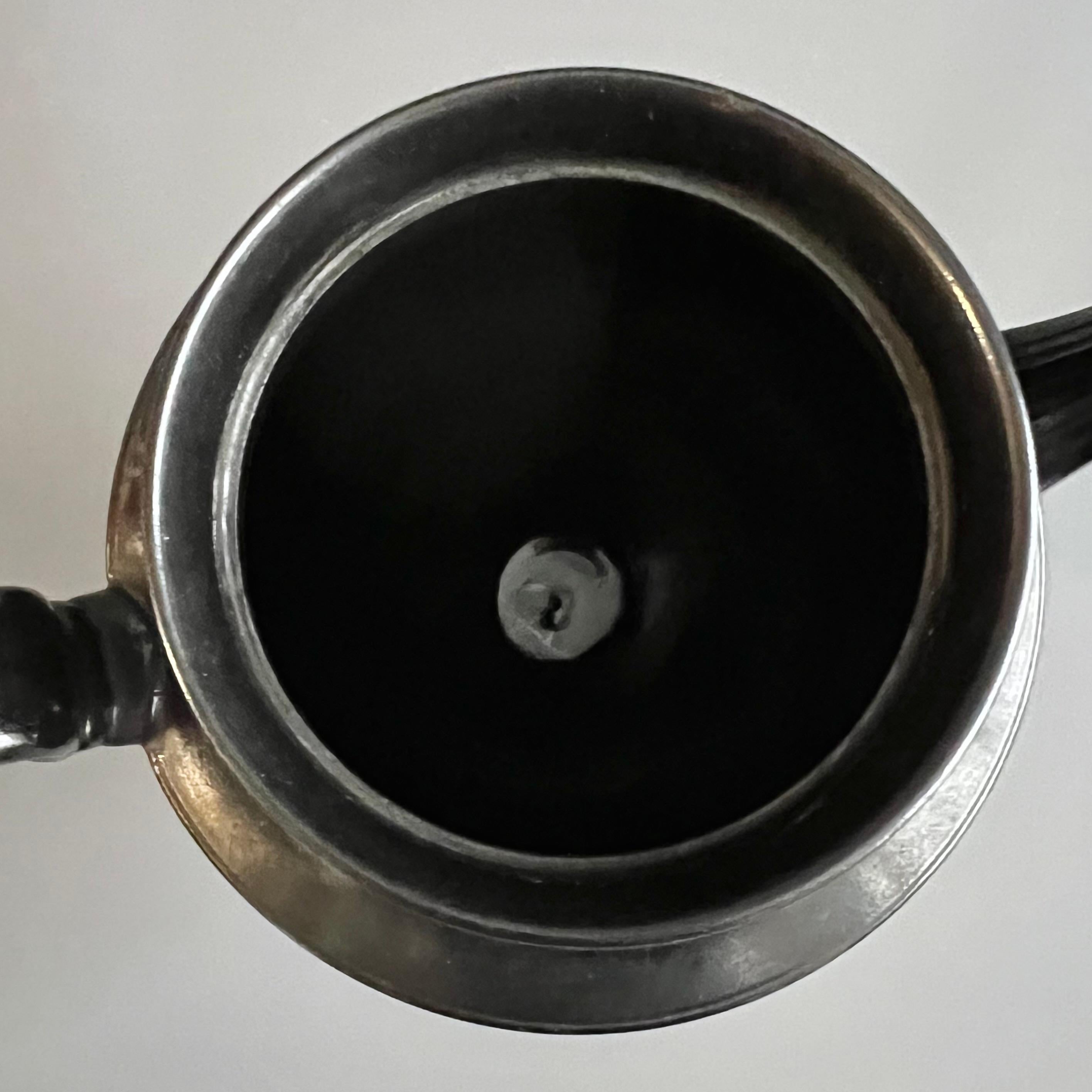 Cyples Coffee Pot, Black Basalt, Engine Turned Neoclassical, circa 1820 6