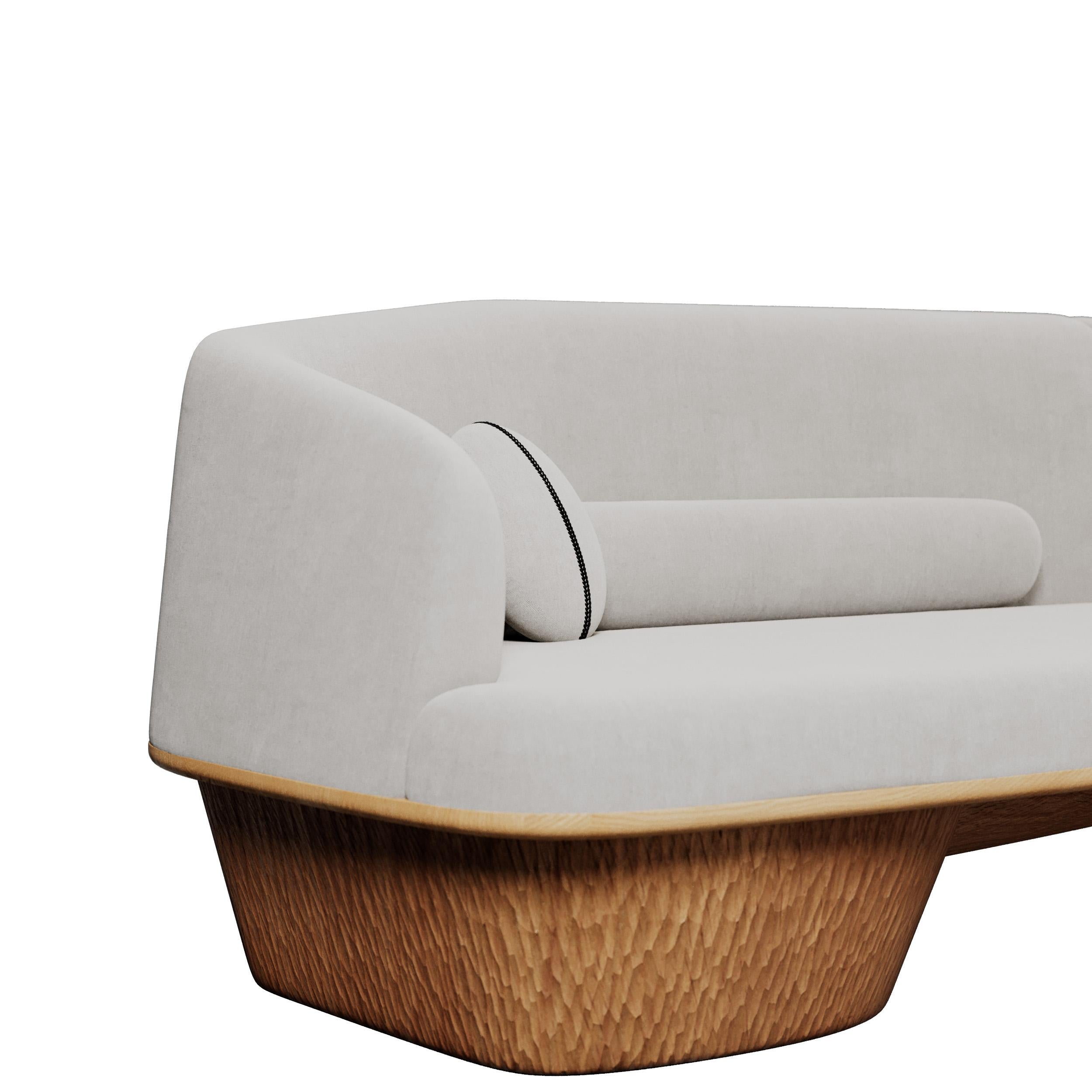 It is by the end of spring that Frédéric Imbert launches a new piece: the sofa Cypres. Designed and developed Paris ans Normandy with local wood ; a sofa with soft shapes and highlighted by a hand-carved base.

Cypress sofa takes its name from the