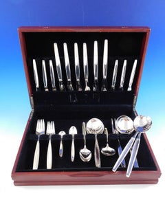 Cypress by Georg Jensen Sterling Silver Flatware Set Service 53 pcs Dinner