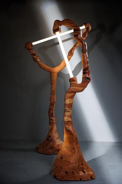 Zypresse Lampe Boden