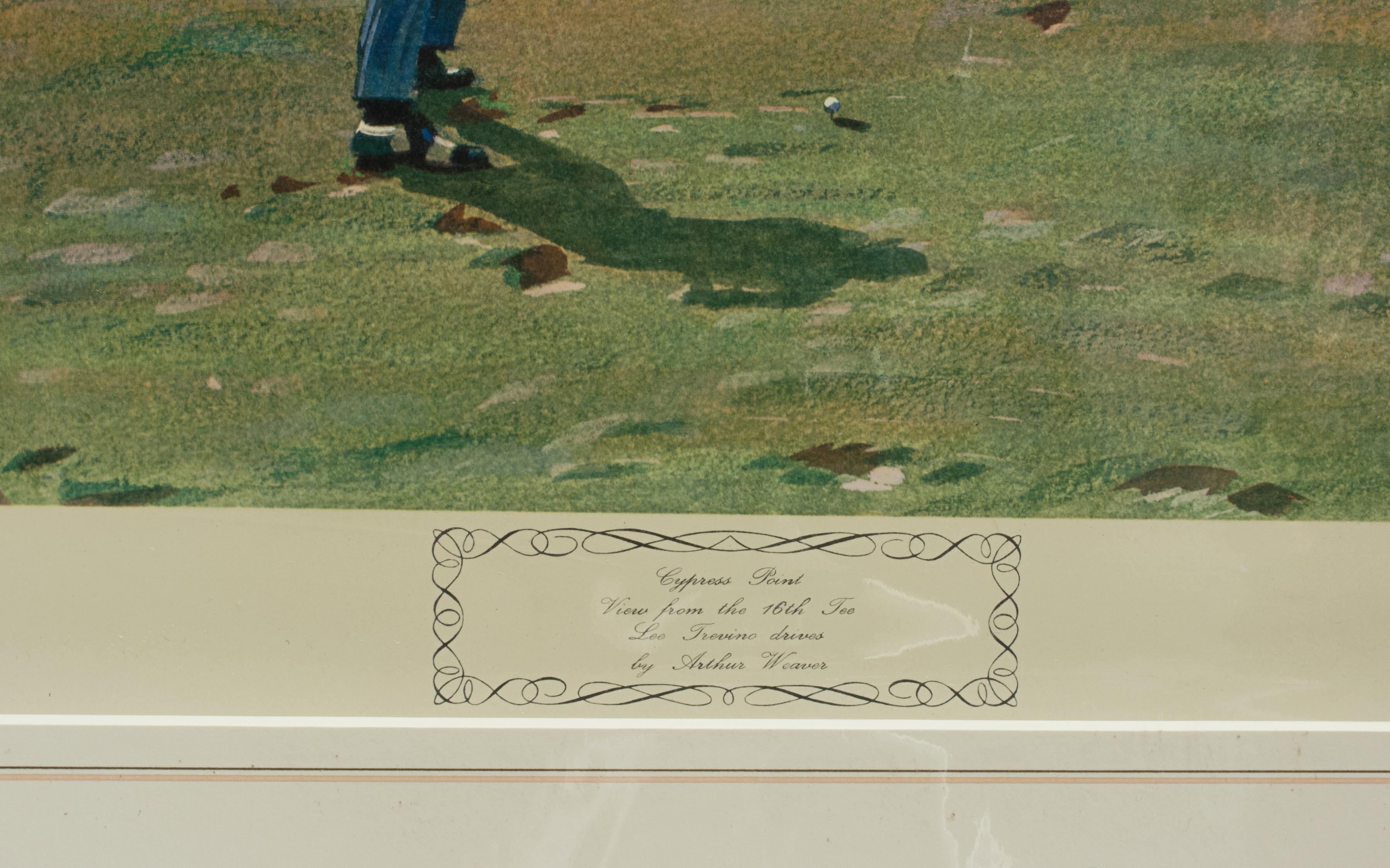 Sporting Art Cypress Point Golf Print, Arthur Weaver