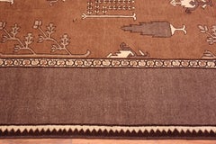 Nazmiyal Collection Vintage Bakhtiari Garden Design Rug 11 ft 2 in x 13 ft