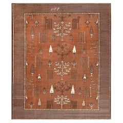 Nazmiyal Collection Vintage Bakhtiari Garden Design Rug 11 ft 2 in x 13 ft