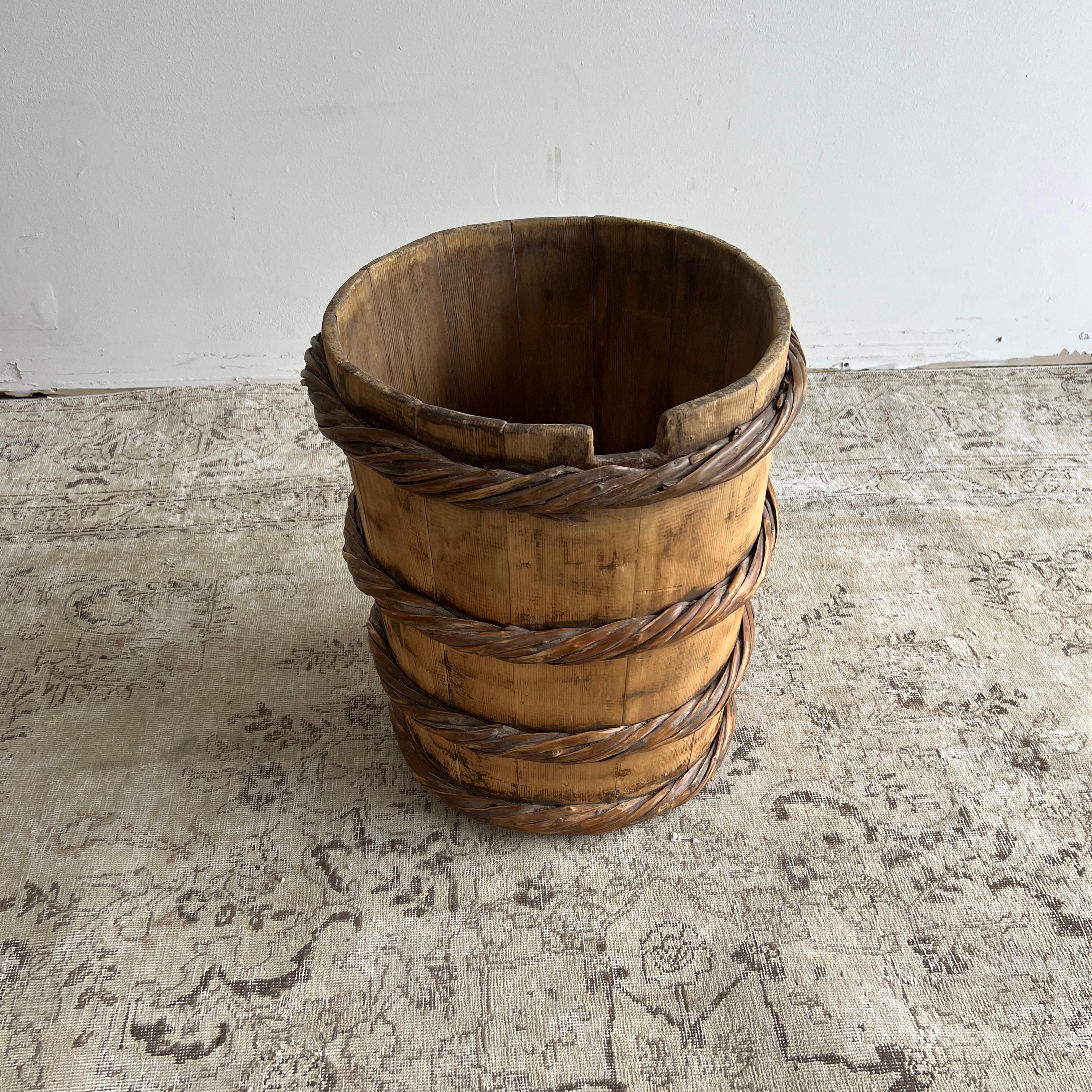 Cypress Wood Planter or Bucket for Plants or Trees 4