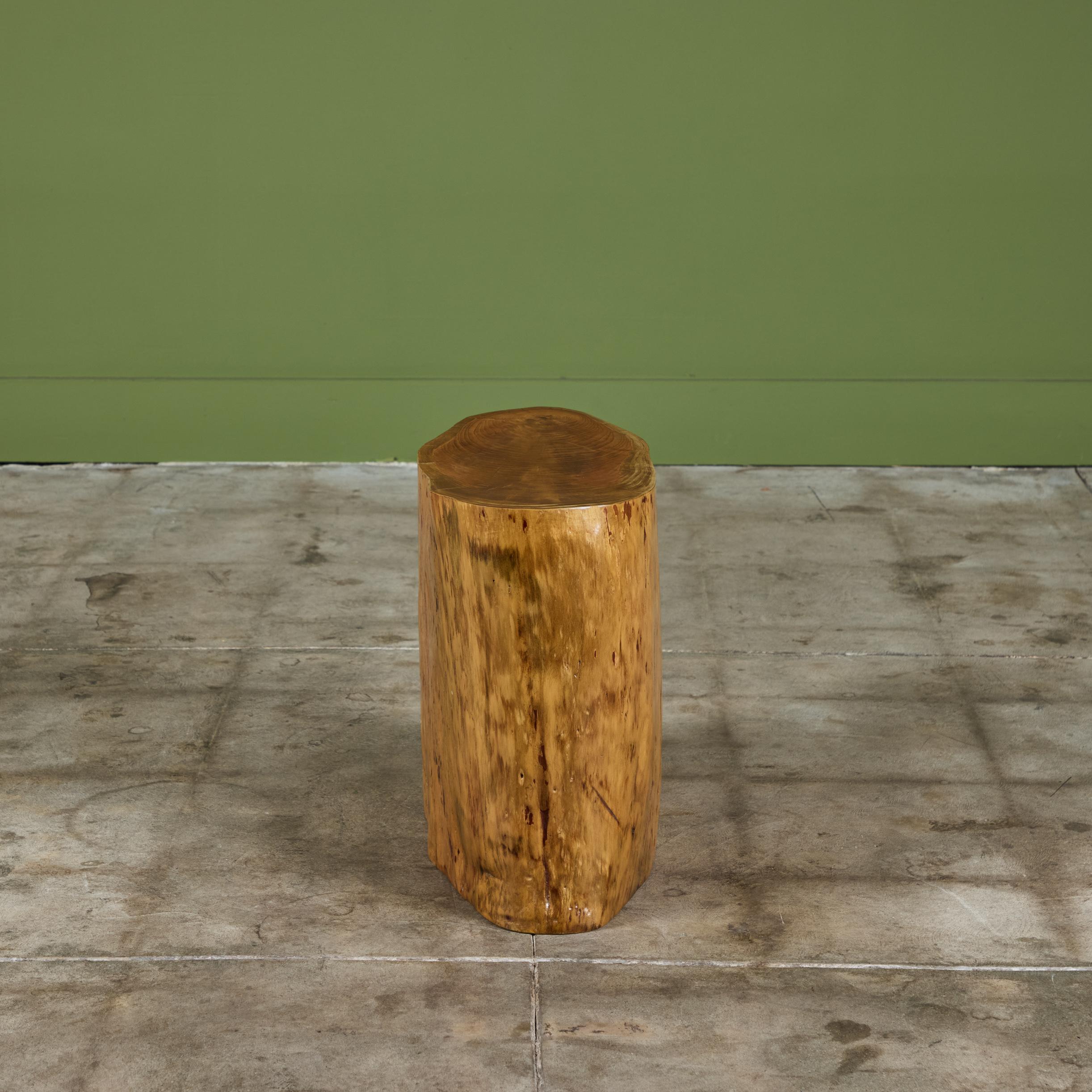 Cypress Wood Stump Side Table or Stool For Sale 4