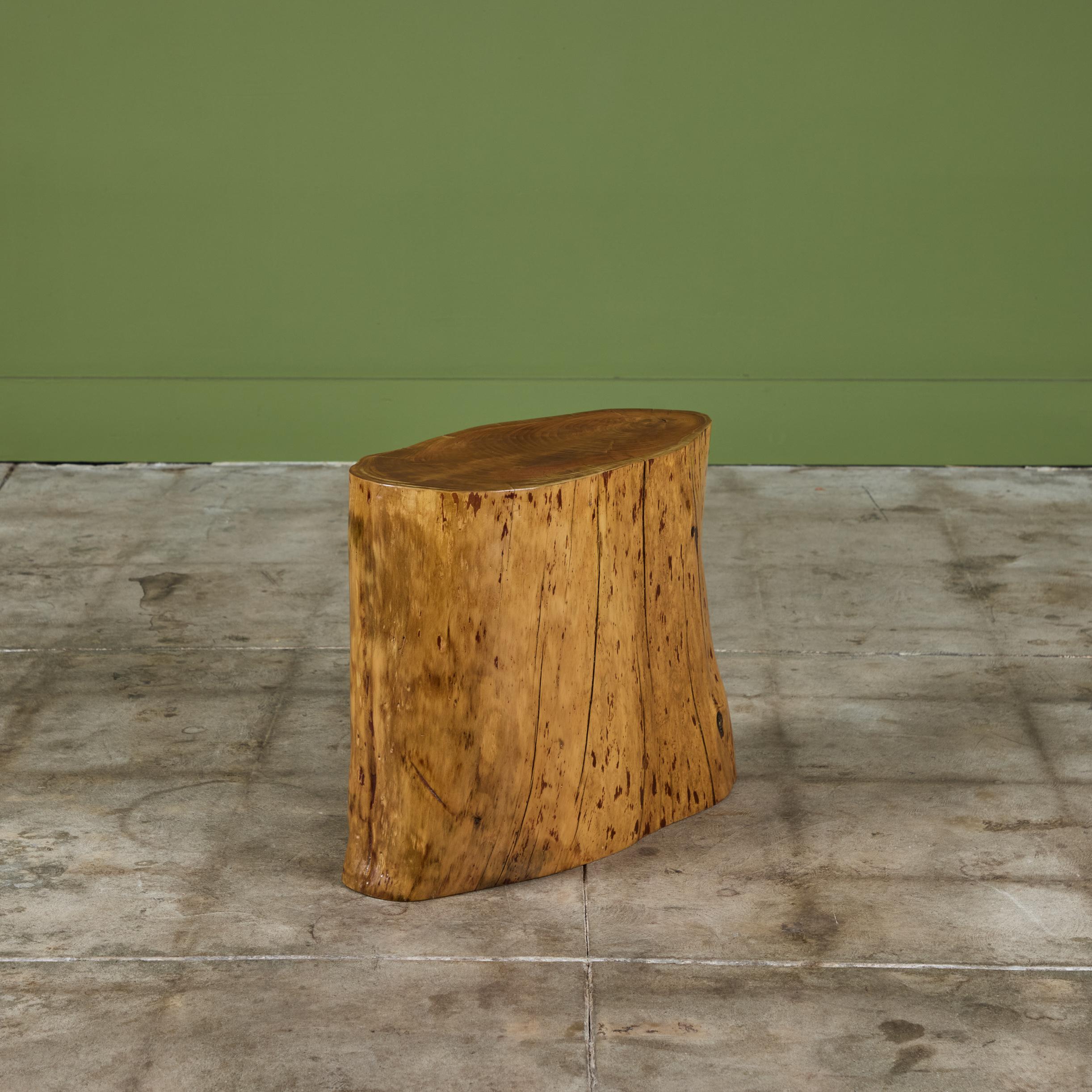 Cypress Wood Stump Side Table or Stool For Sale 5