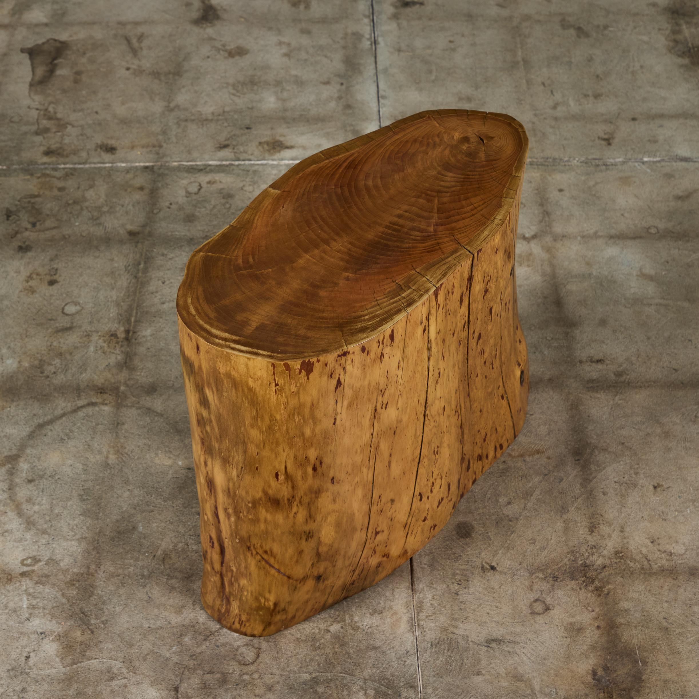 Cypress Wood Stump Side Table or Stool For Sale 6