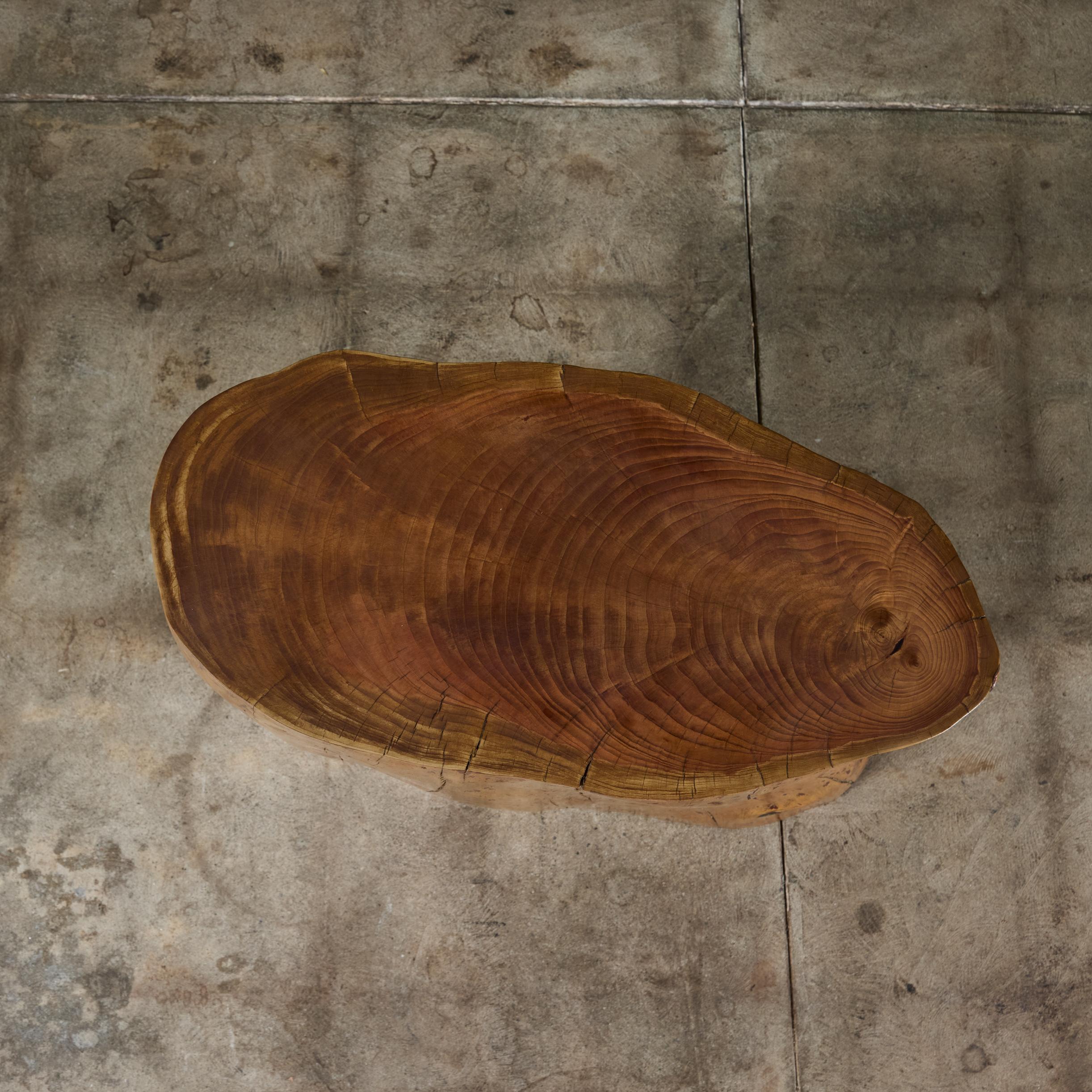 Cypress Wood Stump Side Table or Stool For Sale 7