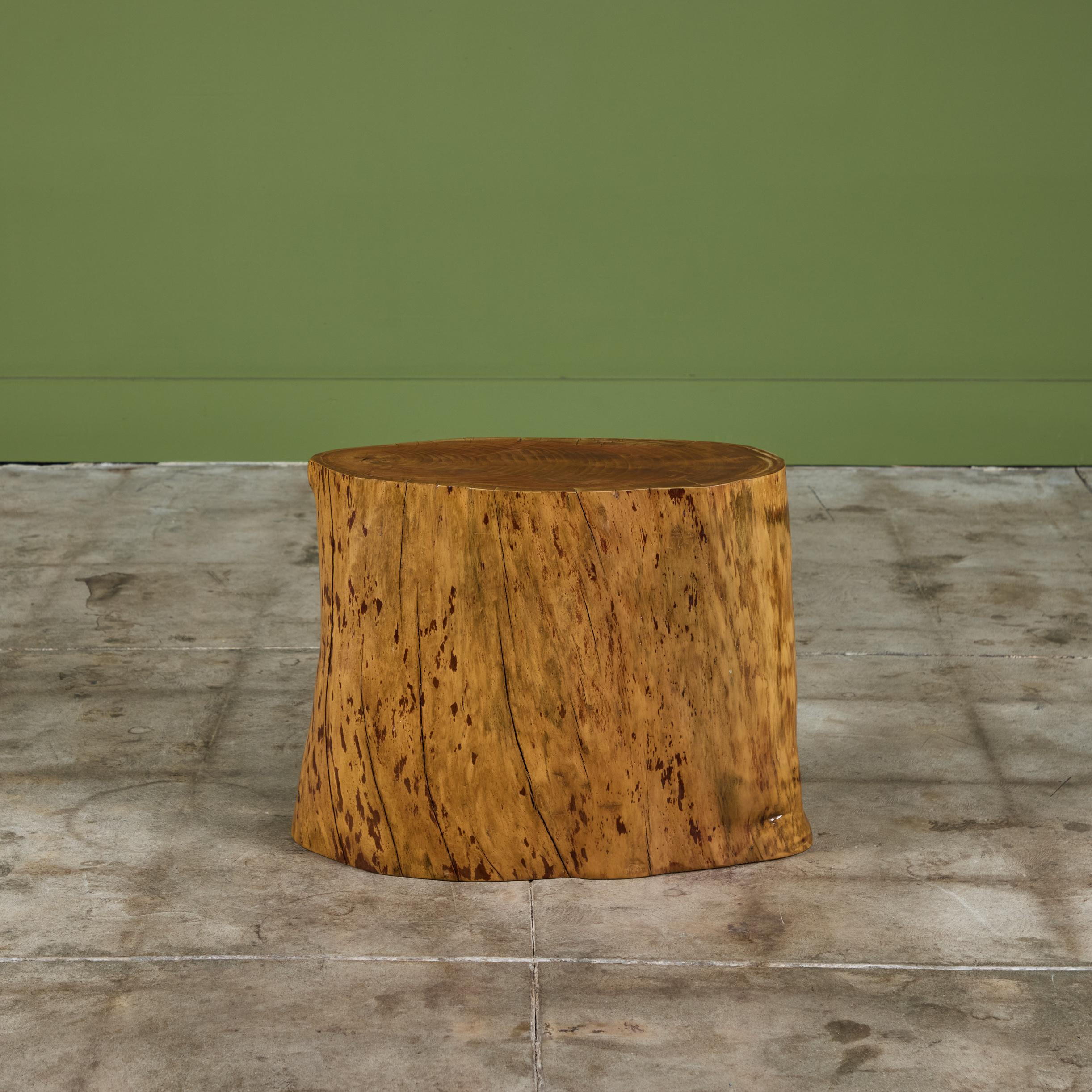 Cypress Wood Stump Side Table or Stool For Sale 2