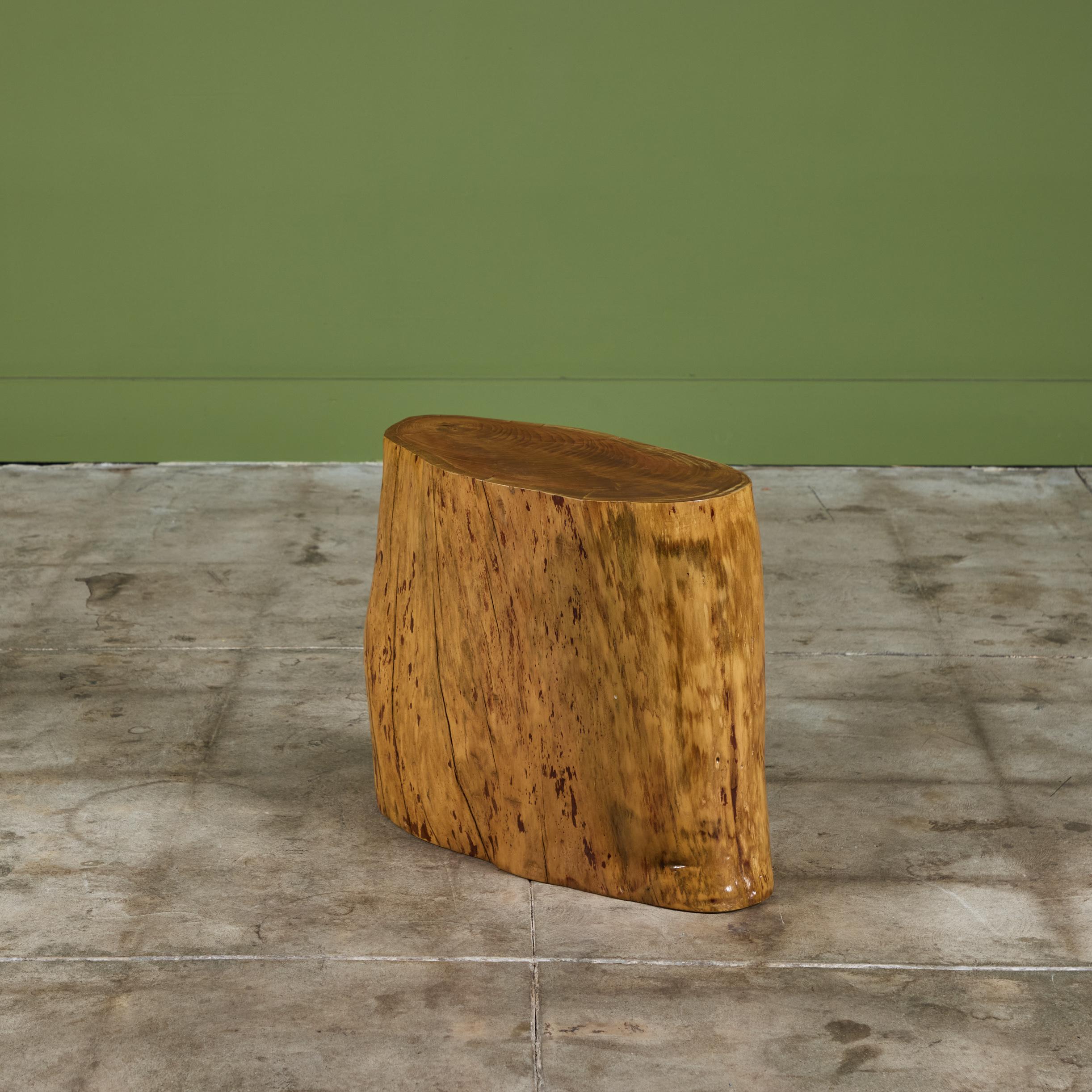 Cypress Wood Stump Side Table or Stool For Sale 3