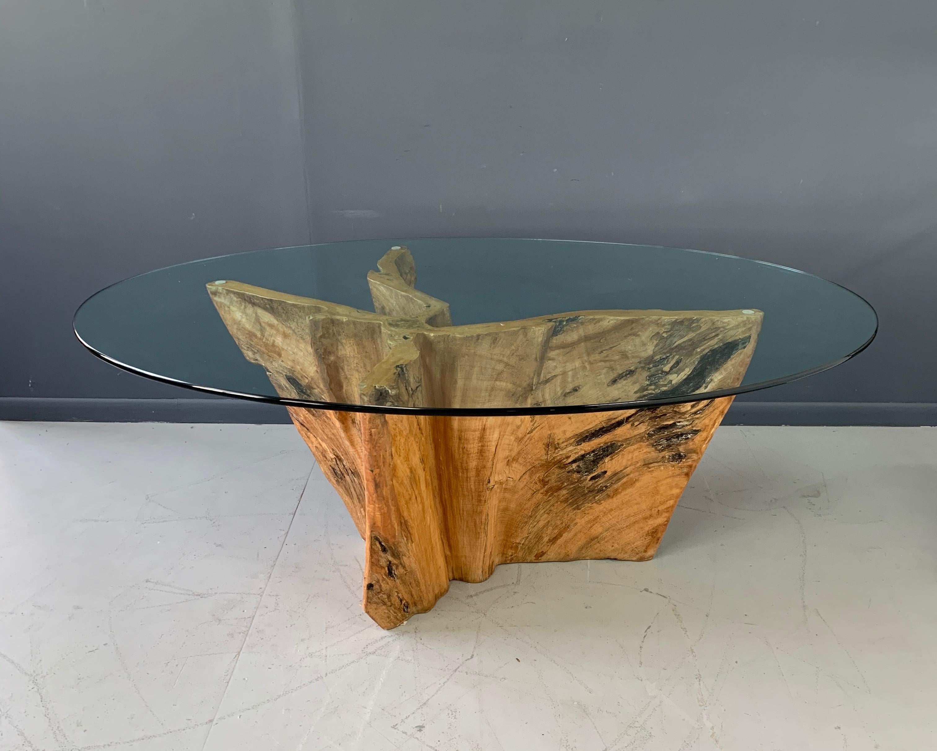 tree trunk kitchen table