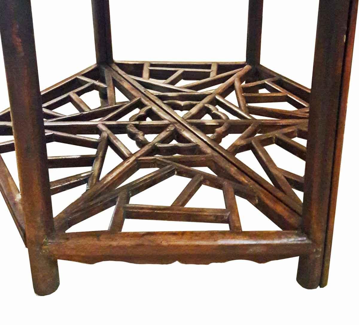 Qing Cypresswood Demi-Lune Tables, Suzhou, Early 19th Century