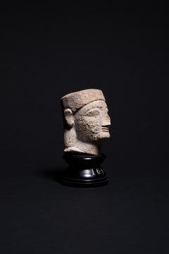 Cypriot Limestone Head of a Man formerly in Metropolitan Museum of Art