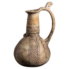 Cypriot White Painted Jug with Geometric Patterns, former Pitt-Rivers Museum