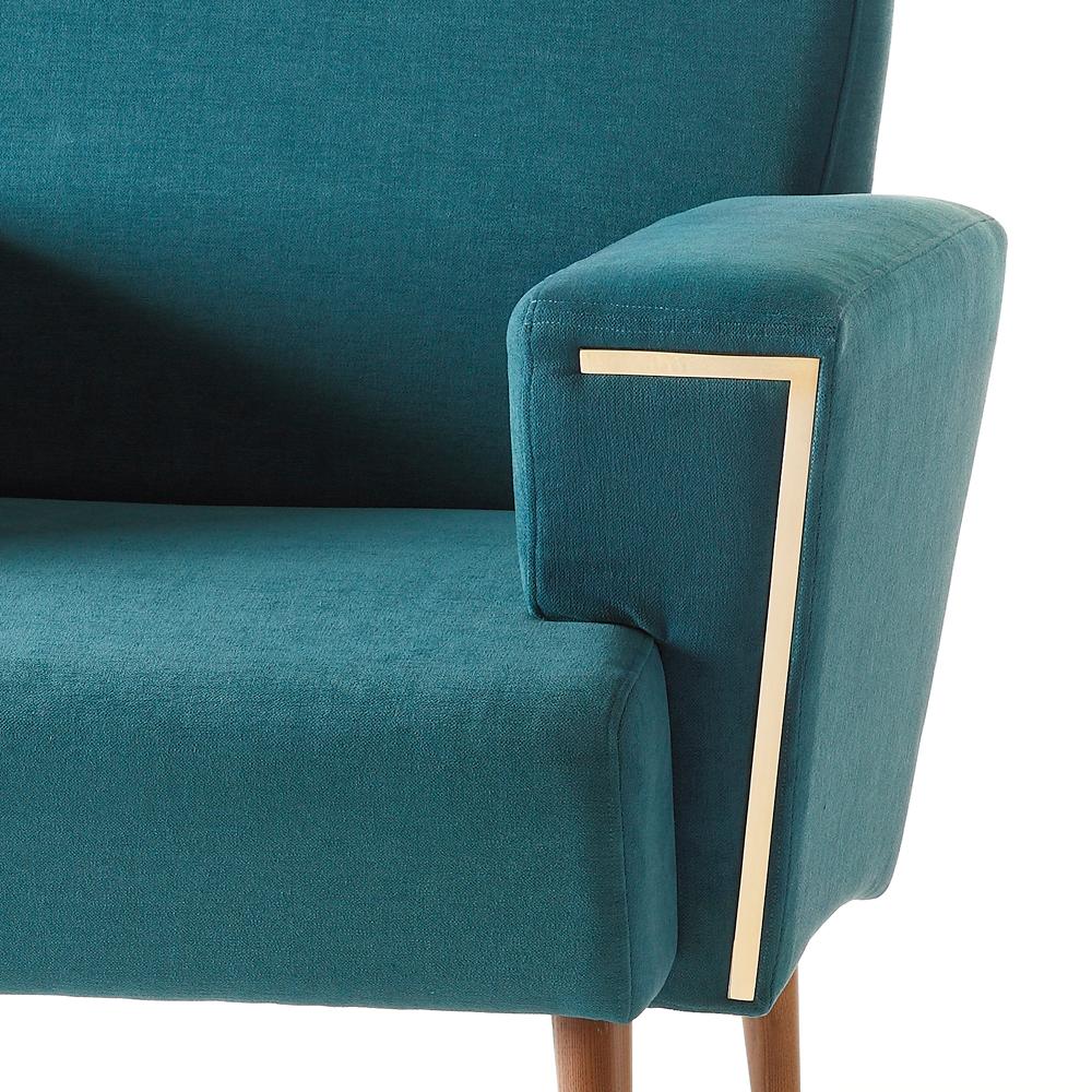 Sillón Chipre con Tela de Terciopelo Turquesa Siglo XXI y contemporáneo en venta