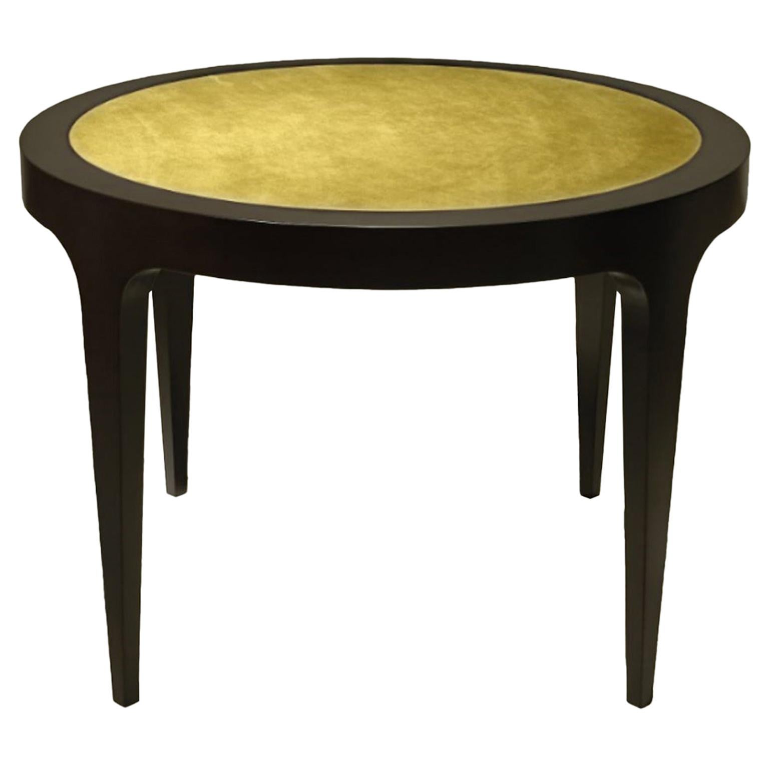 Circle Contemporary and Customizable Game Table in Dark Oak by Luísa Peixoto For Sale