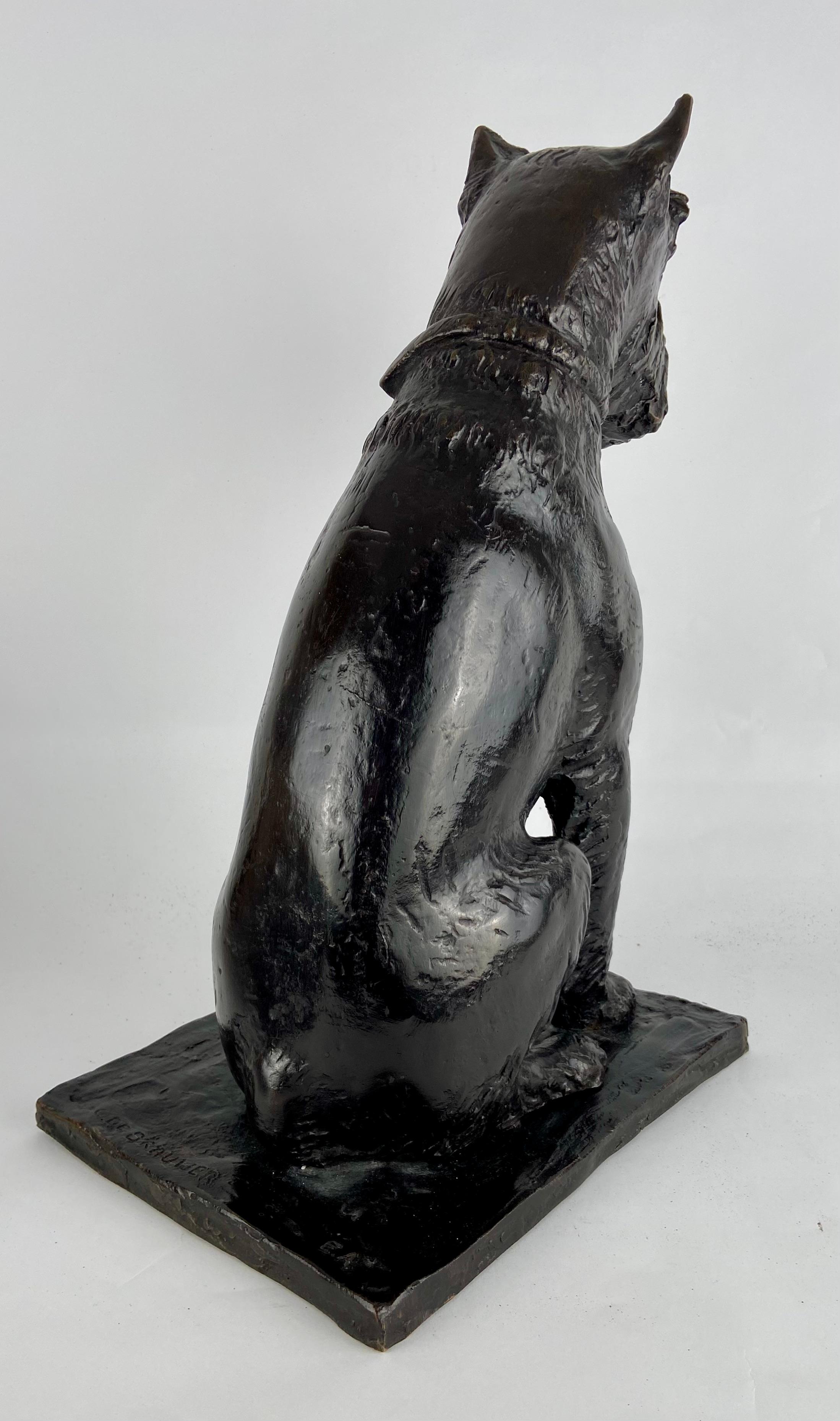 Cyriel de Brauwer, fox terrier in bronze 5