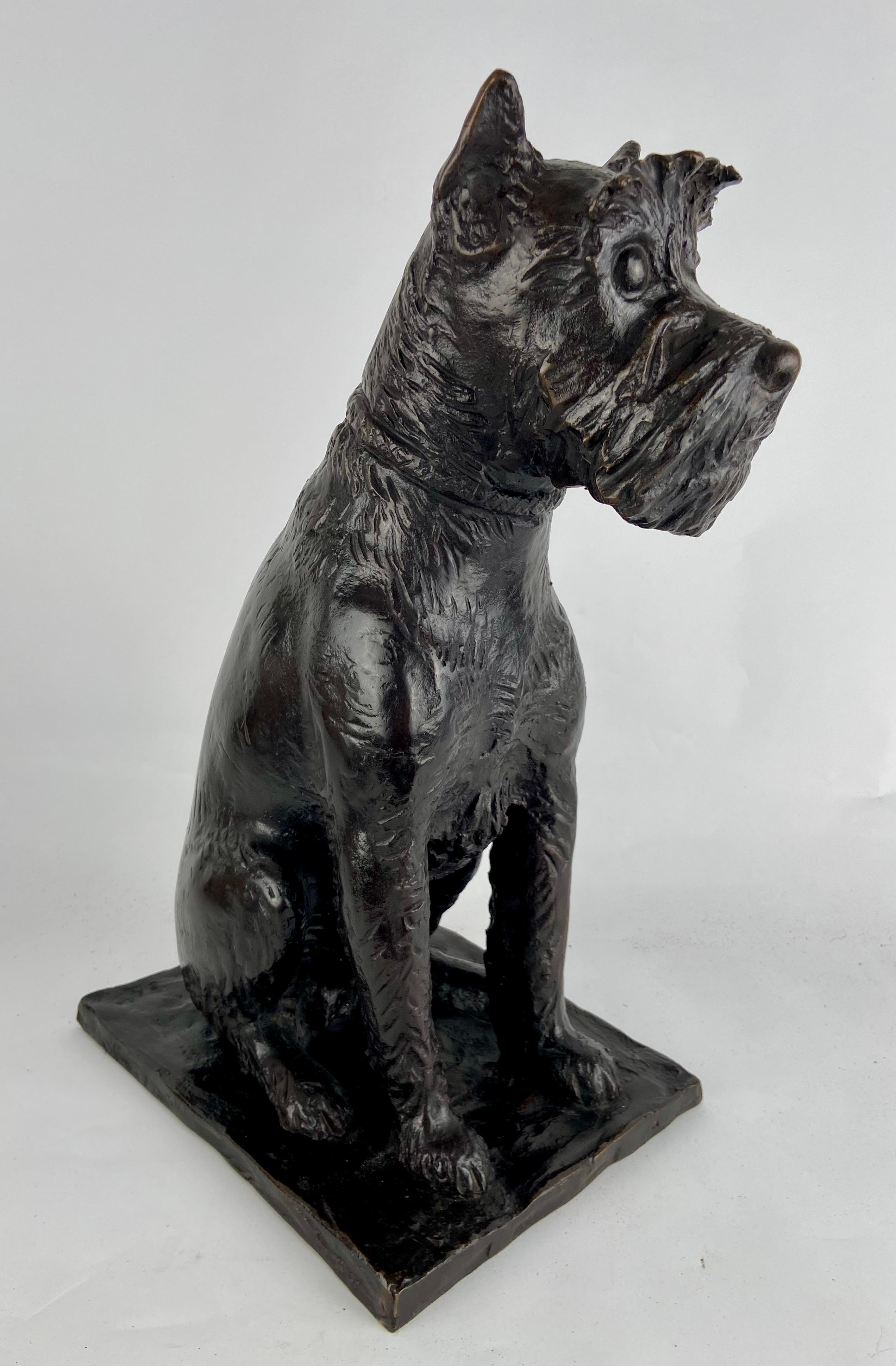 Cyriel de Brauwer, fox terrier in bronze 7