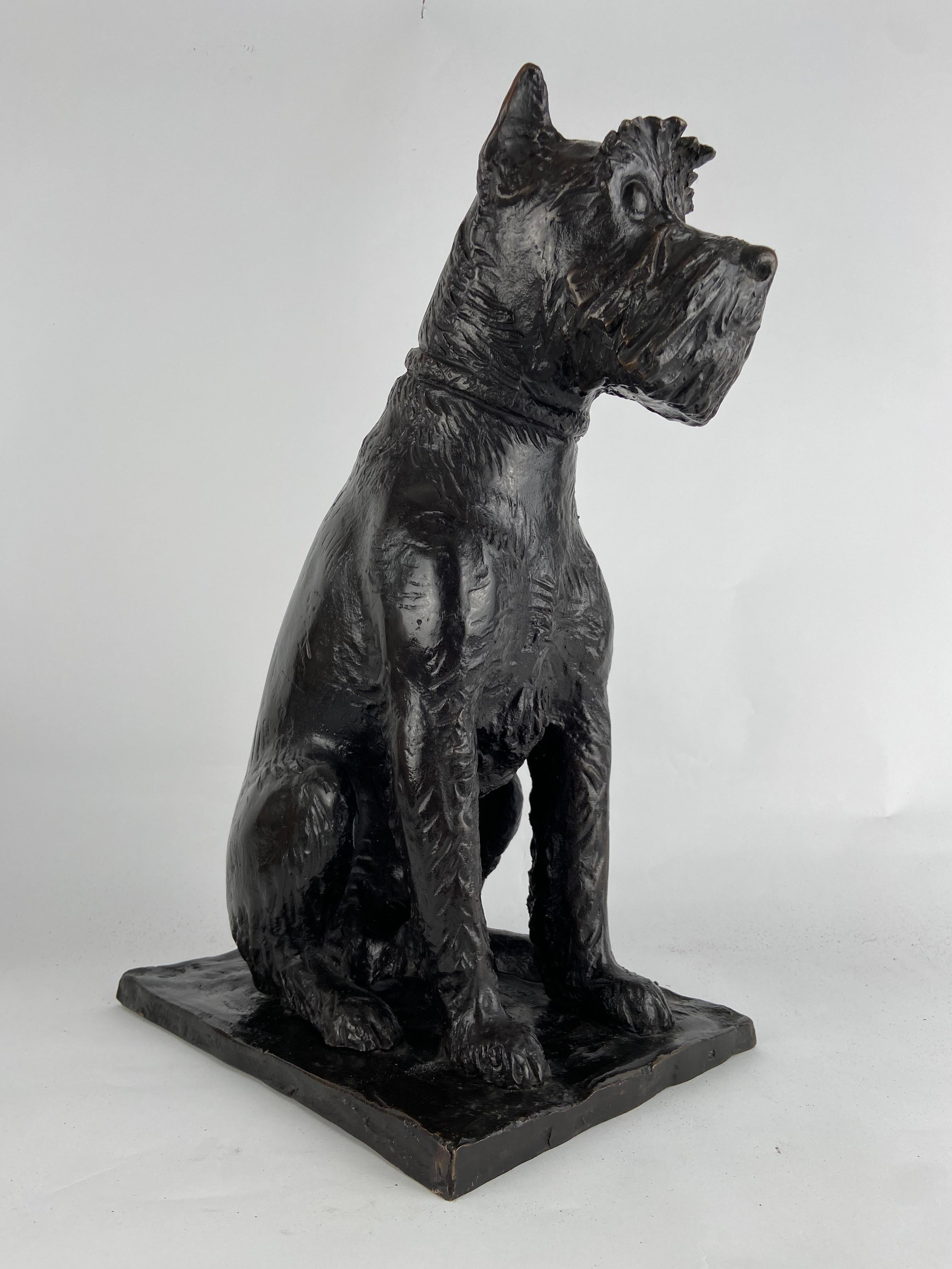 Cyriel de Brauwer, fox terrier in bronze 8
