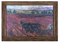 Vintage Cyril J. Ross OBE ROI (1891-1973) - Early 20th Century Oil, Red Earth