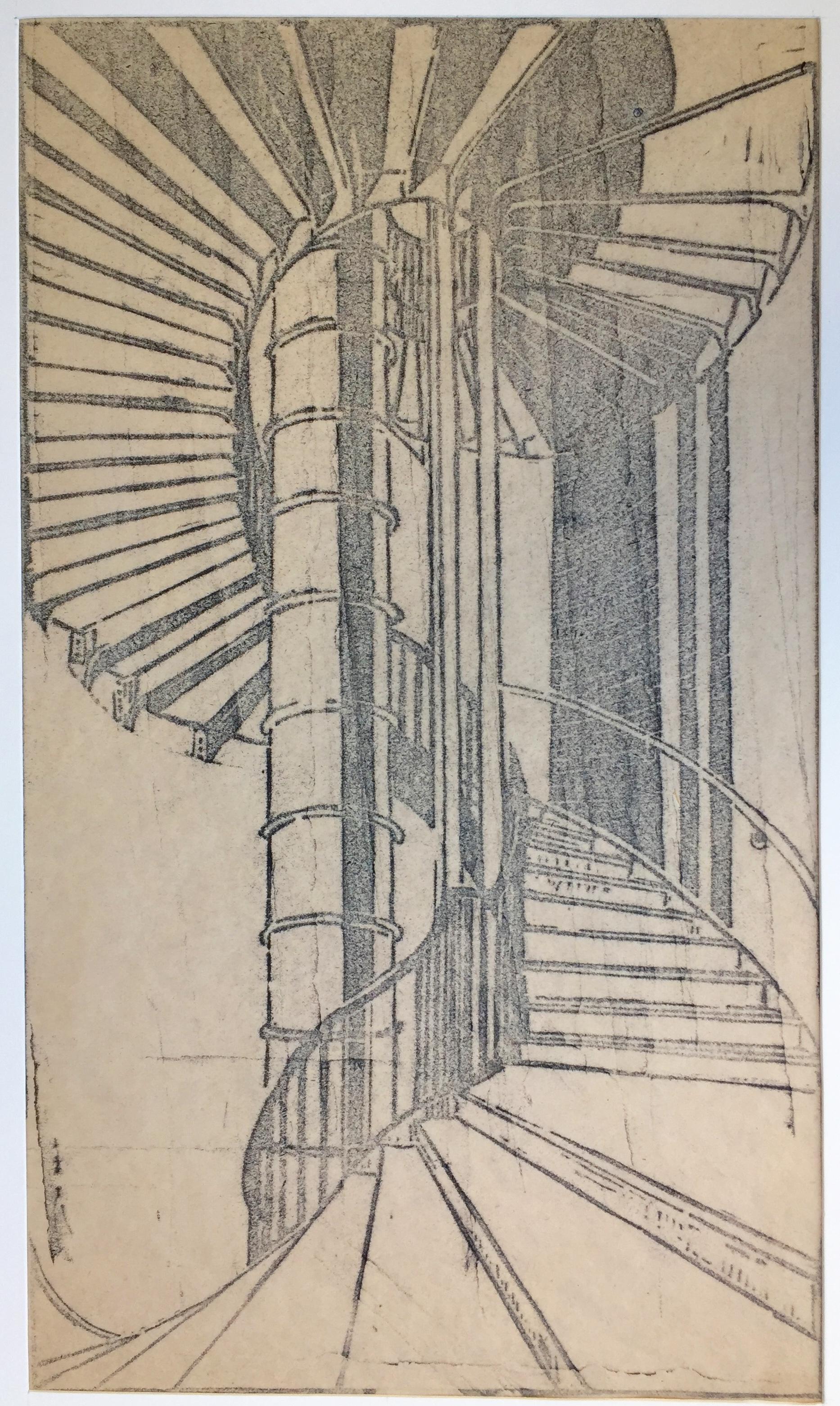 TUBE-STAIRCASE - Einzigartiges Trial-Proof (Moderne), Print, von Cyril Power