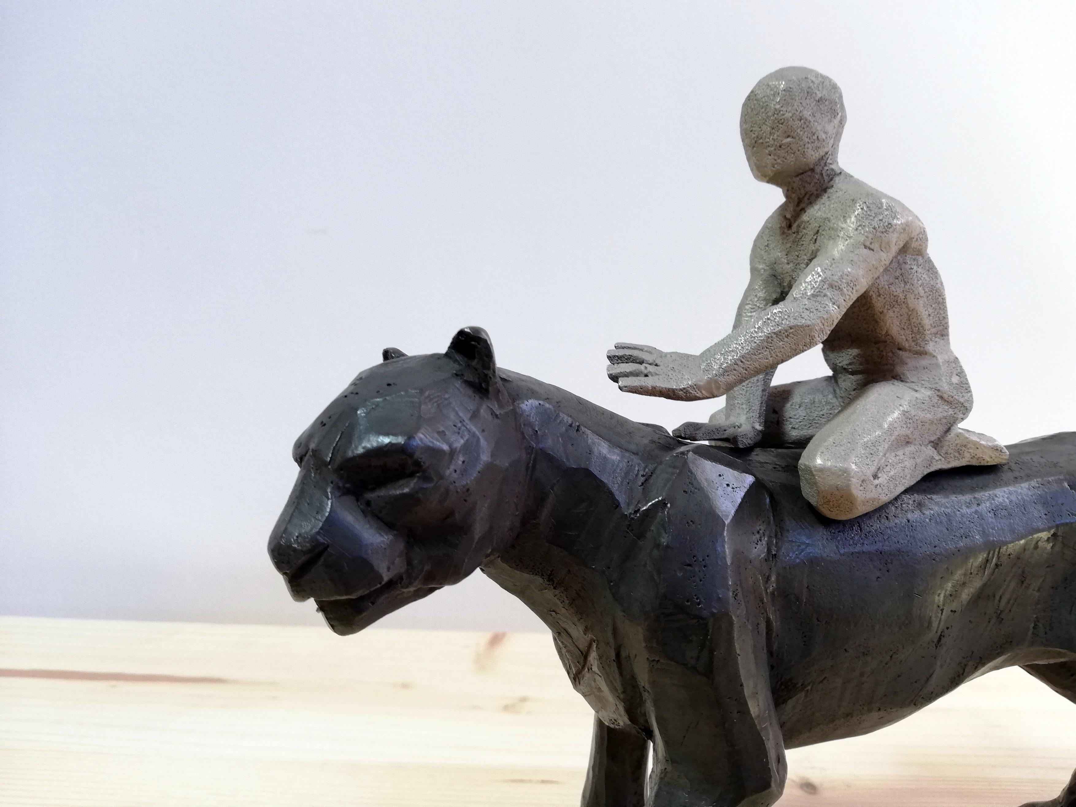 riding a panther