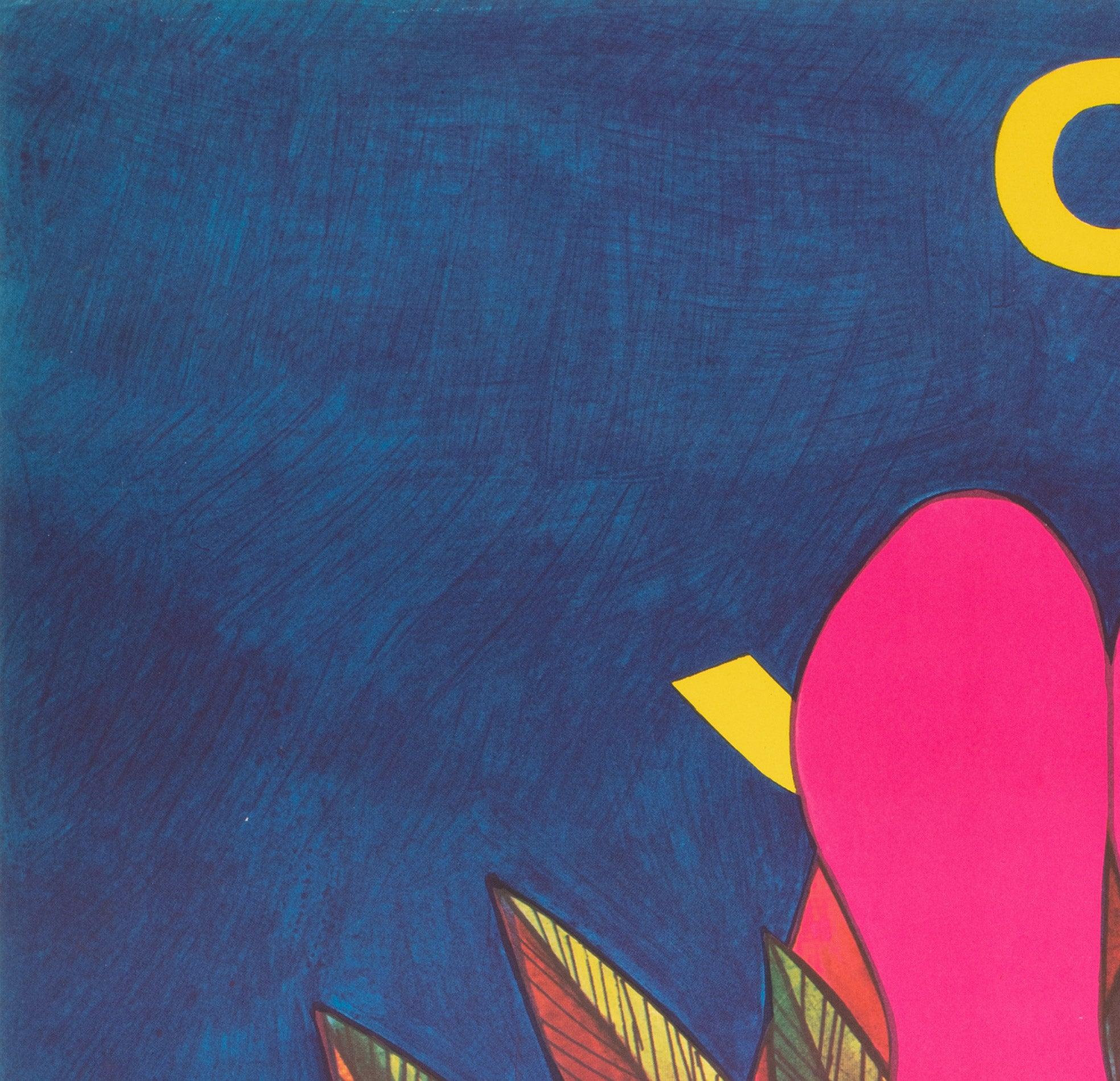 Polonais CYRK Acrobat Swinging 1977 Affiche du cirque polonais, Janowski en vente