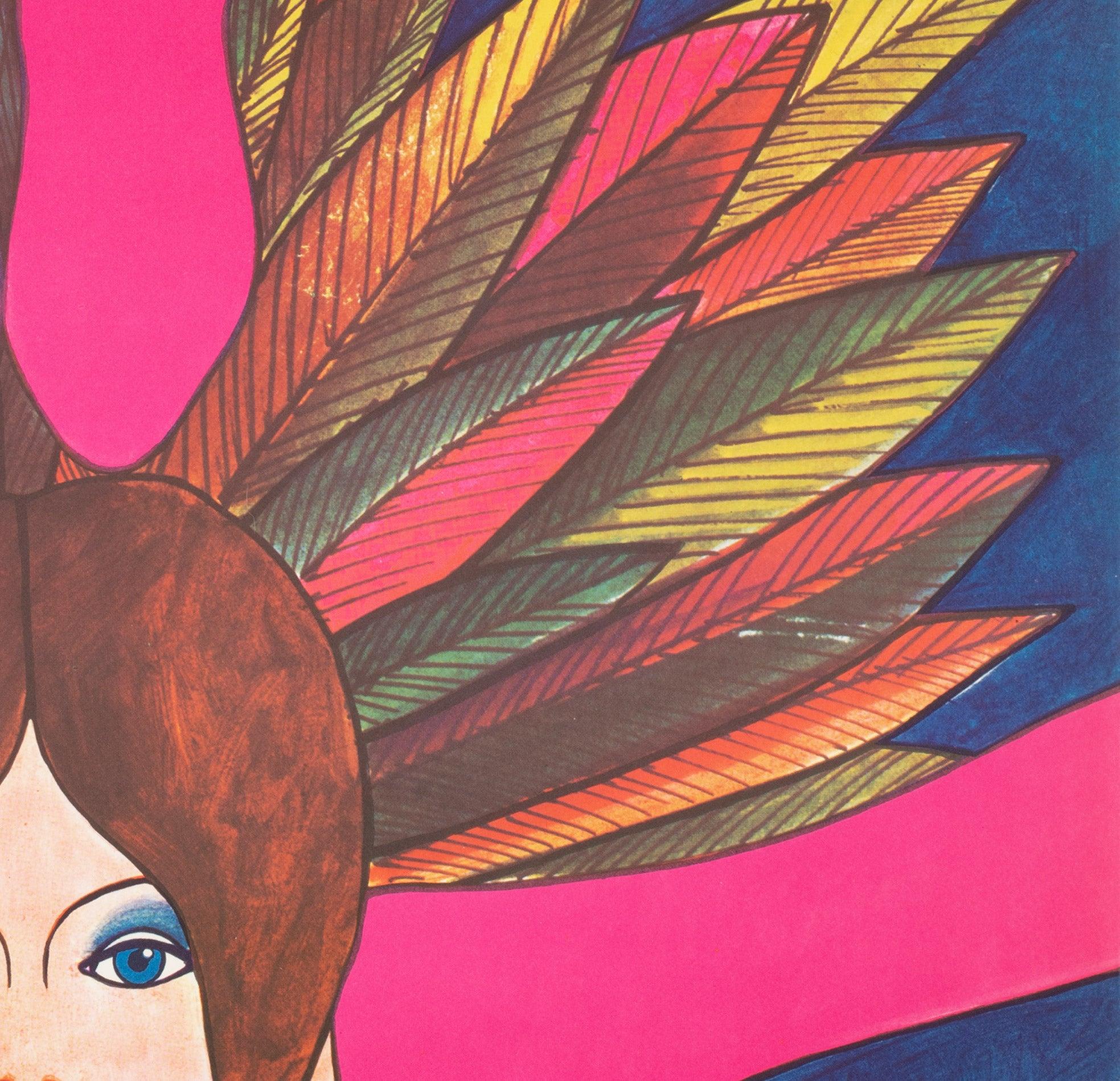 Papier CYRK Acrobat Swinging 1977 Affiche du cirque polonais, Janowski en vente