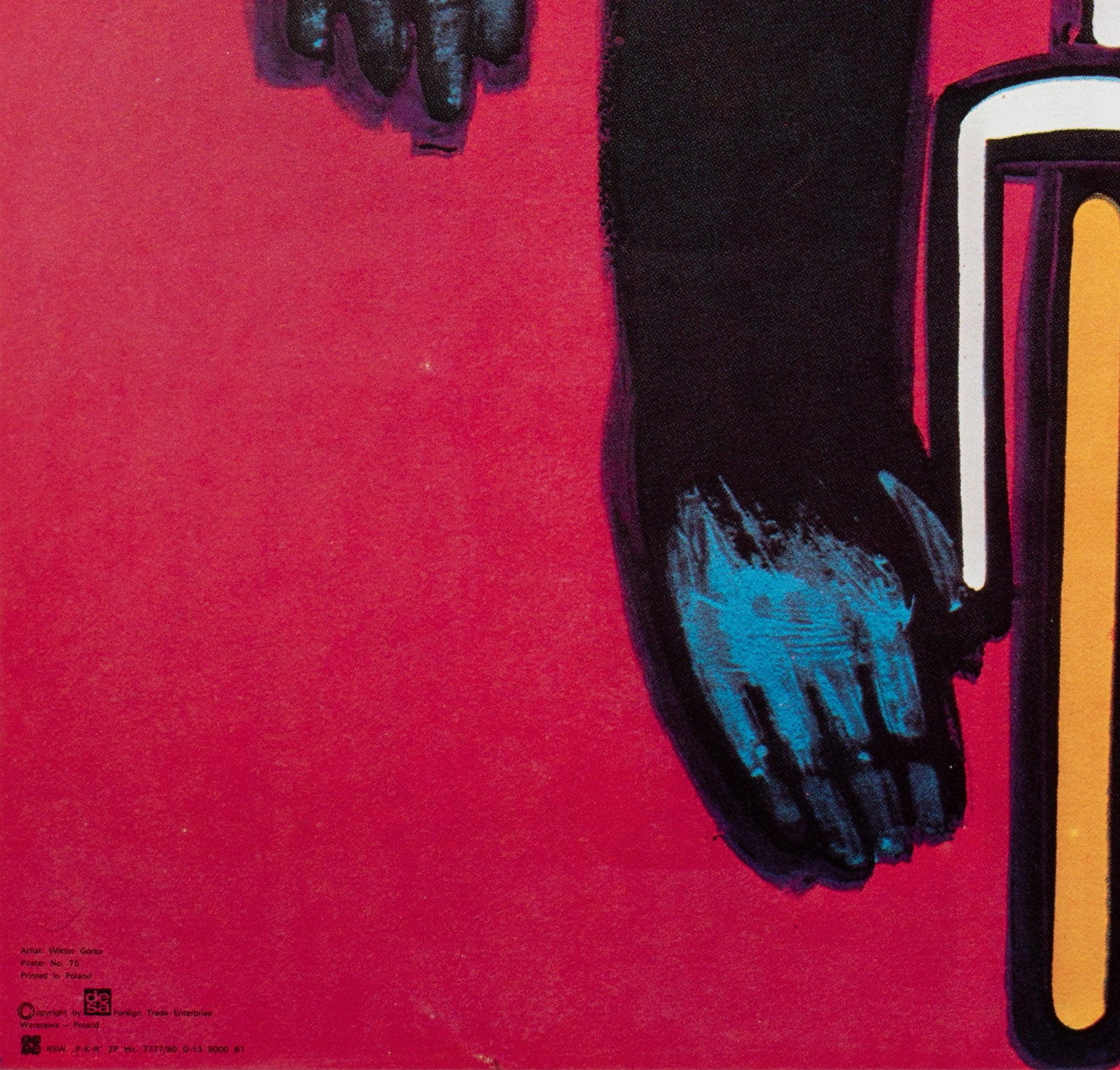 Cyrk Schimpanse Radfahrer R1980 Polnischer Zirkus Poster, Wiktor Gorka im Angebot 2