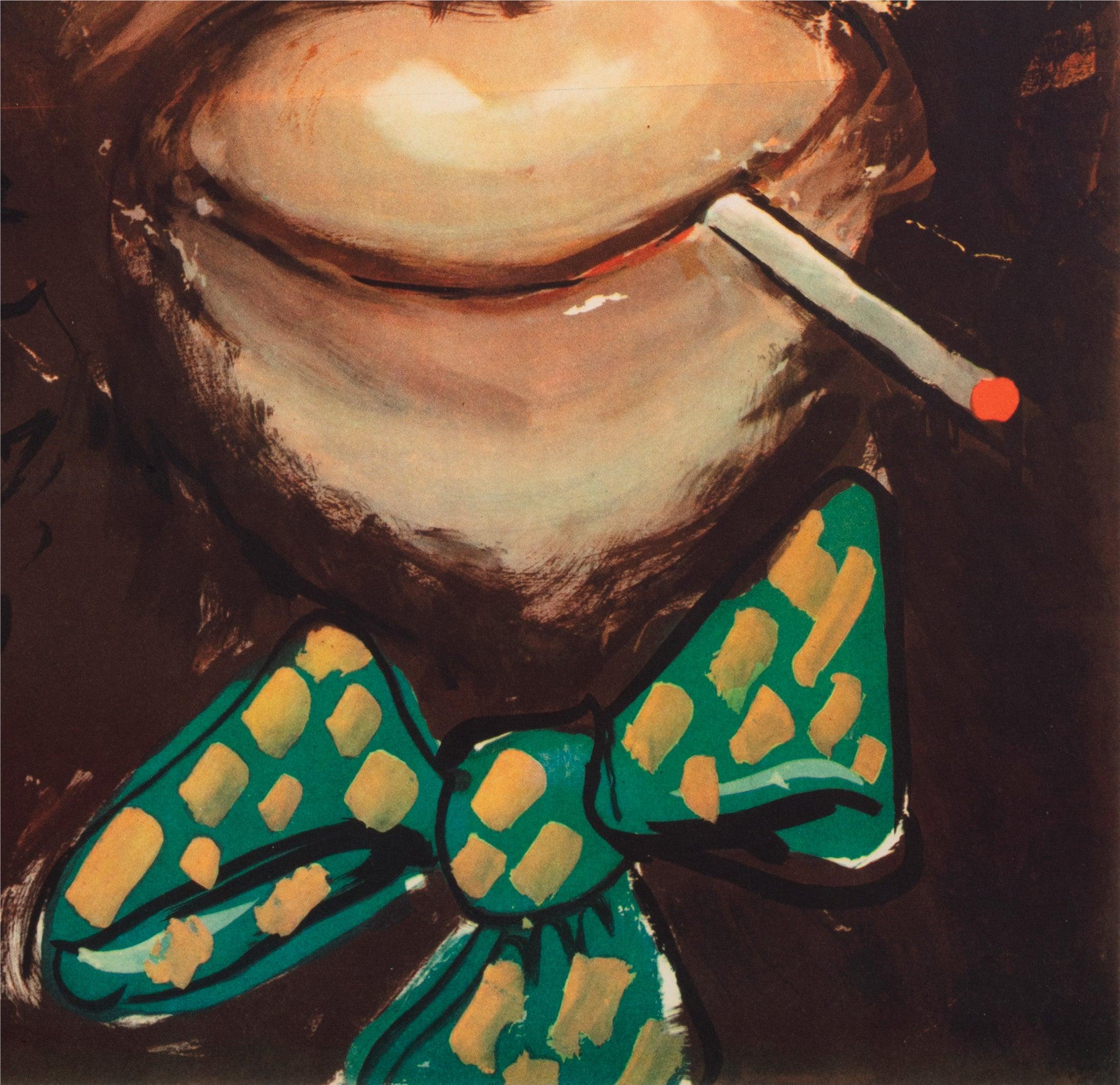 Cyrk Chimps in Hats 1971 Polish Circus Poster For Sale 3