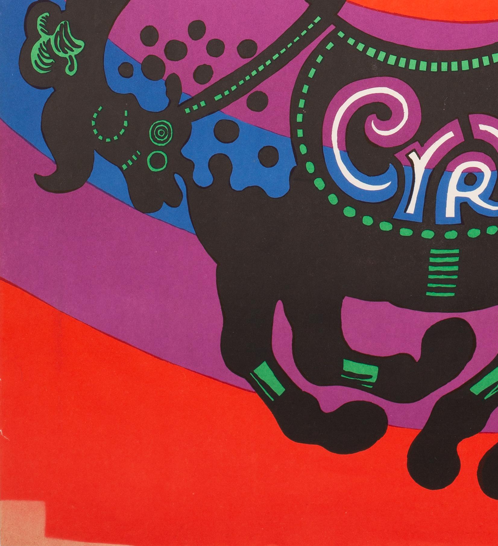 Cyrk Circus Cowboy Acrobat R1976 Polish Circus Poster, Bocianowski For Sale 1