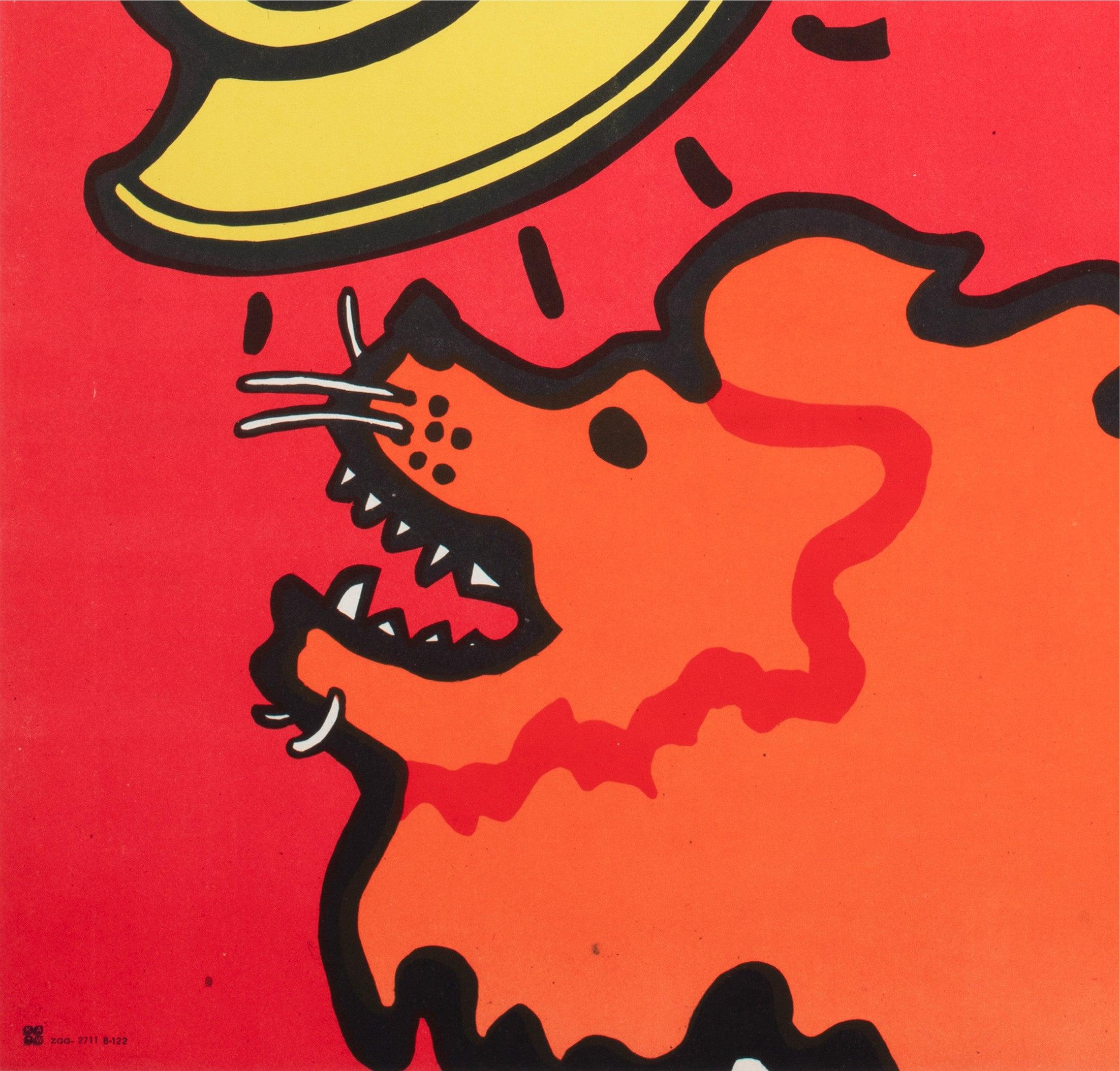 Cyrk Clown Balancing Lady 1975 Polish B1 Circus Poster, Jan Mlodozeniec en vente 1