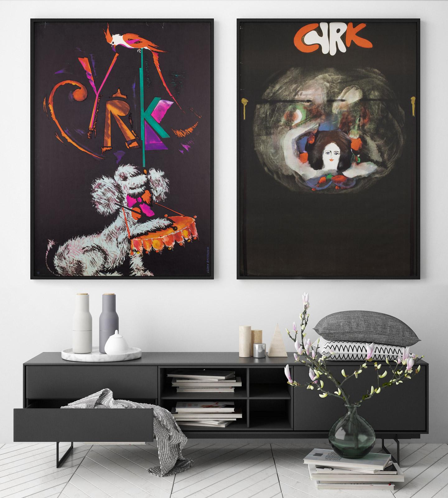 We love Liliana Baczewska's design of a very talented drumming and parrot balancing poodle that features on this first edition Polish Cyrk/Circus poster. The poodle looks, suitably, very pleased with themselves! 

The ‘Cyrk” circus poster in