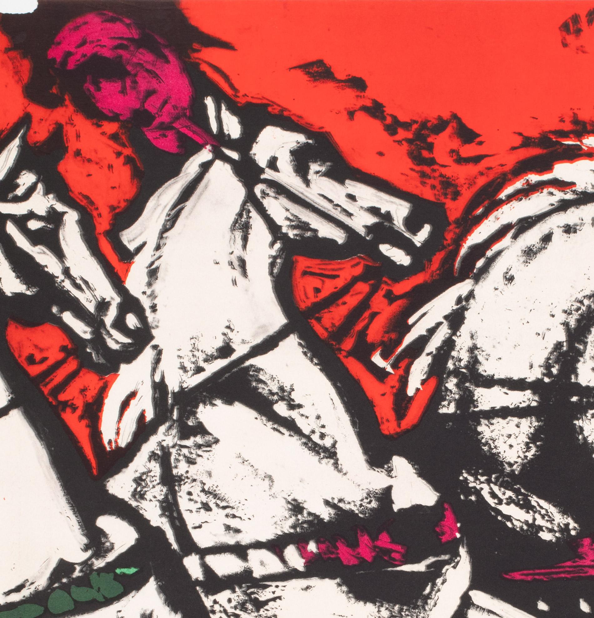 20th Century Cyrk Four Horses of the Apocalypse 1965 Polish Circus Poster, Jodlowski For Sale