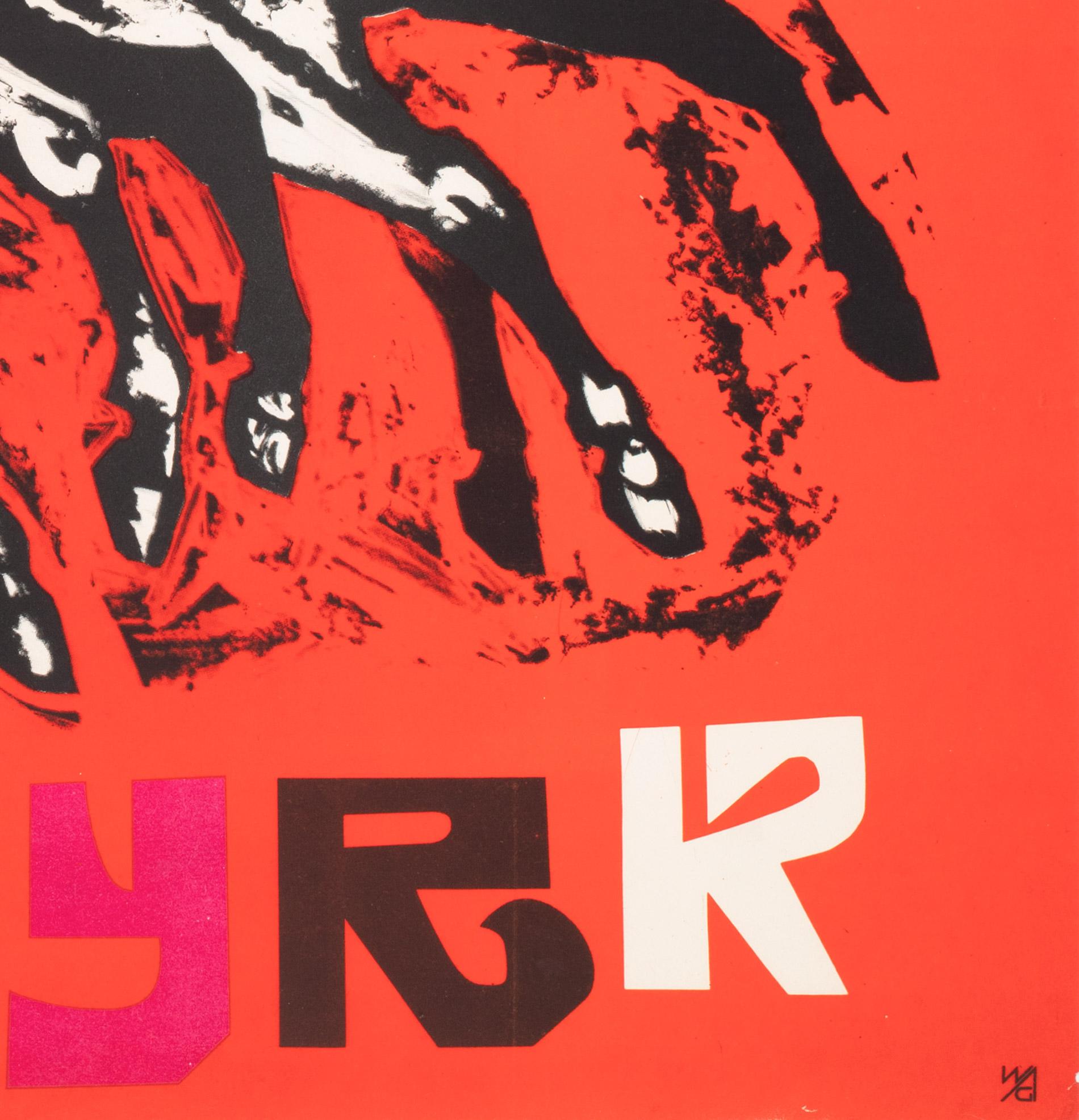 Cyrk Four Horses of the Apocalypse 1965 Polish Circus Poster, Jodlowski For Sale 3