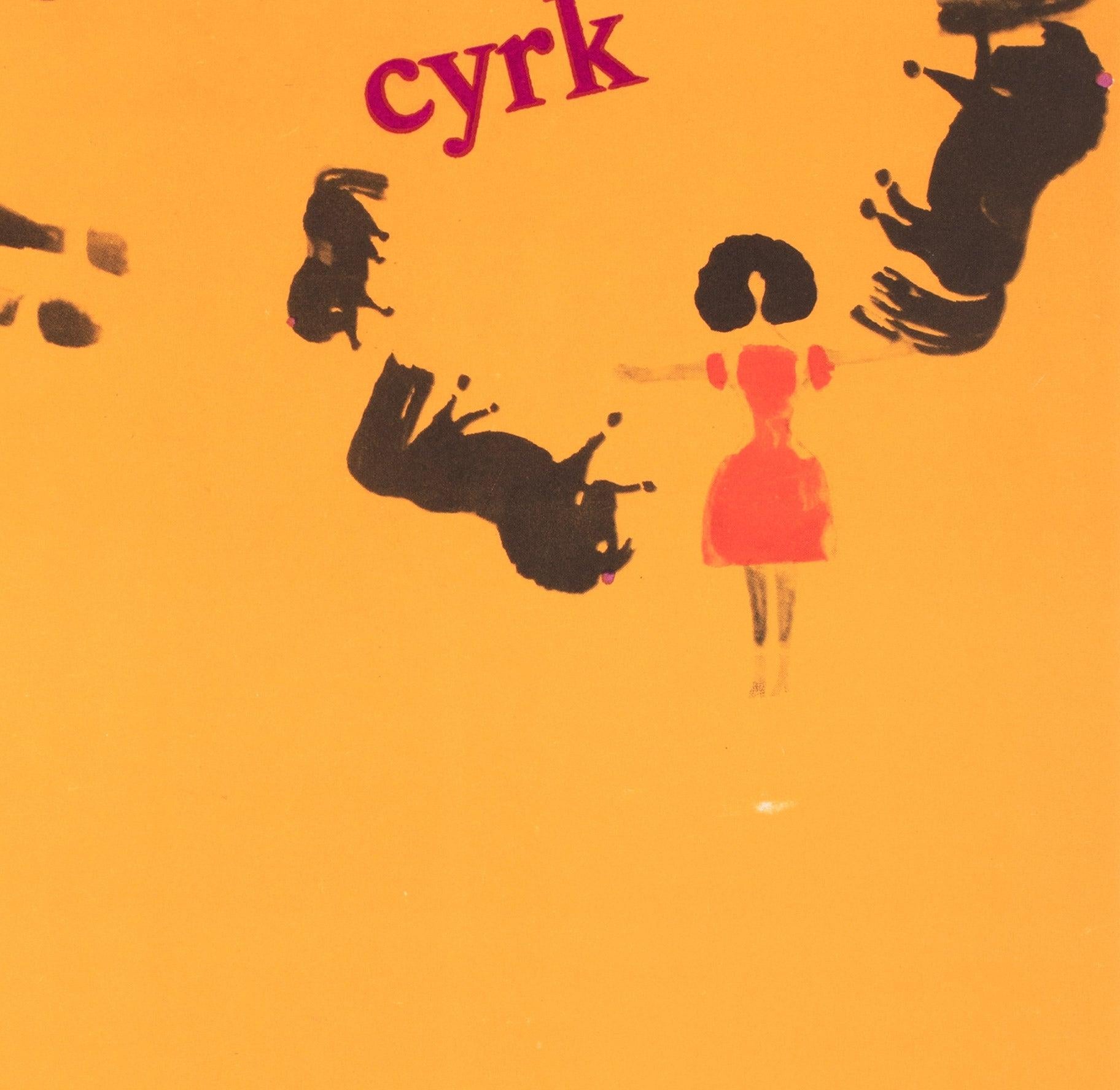 Cyrk Pferdetrainer 1966 Polnisches Zirkusplakat, Danuta Zukowska im Angebot 1