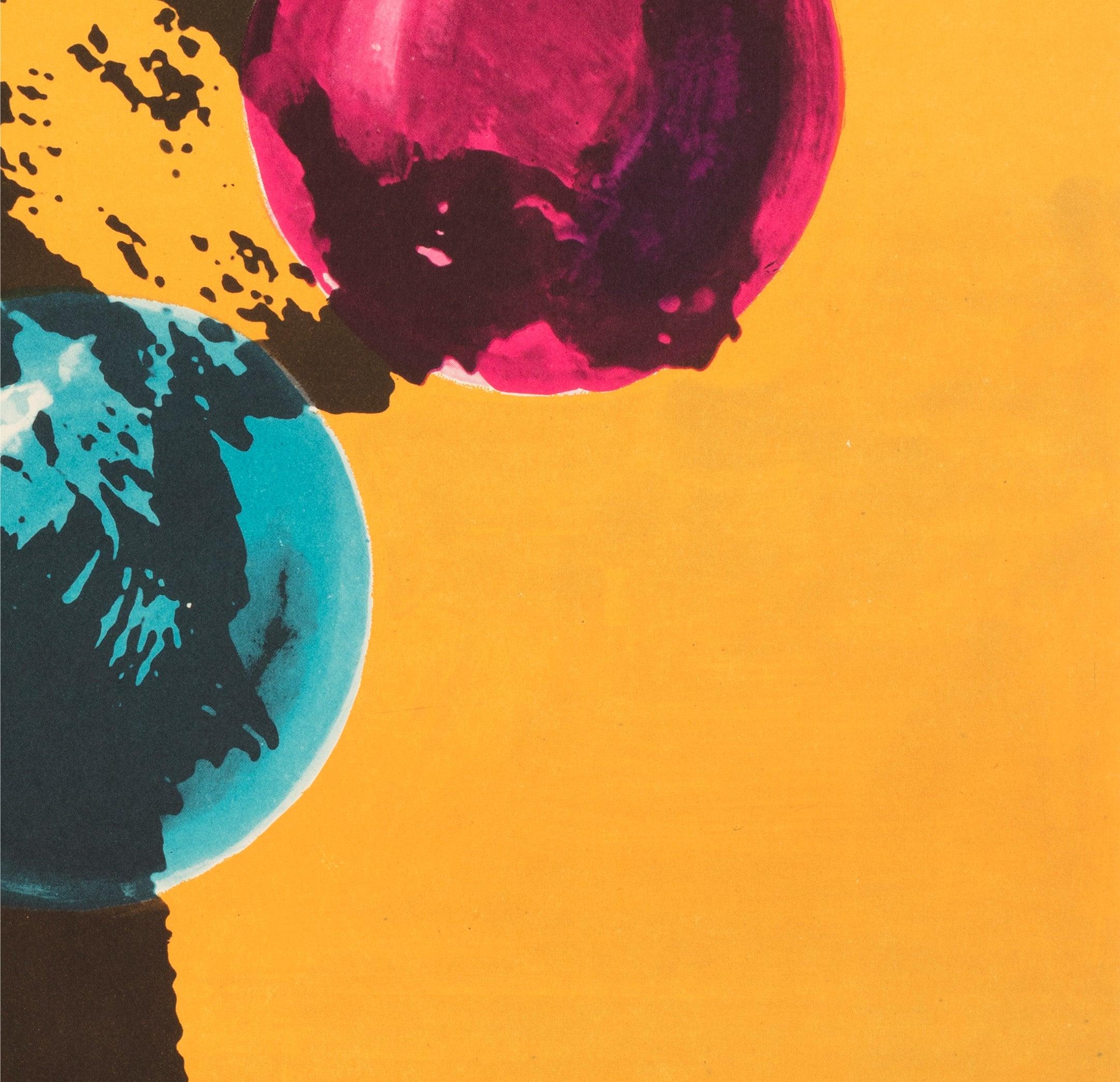 Papier Cyrk Juggling Tightrope Bear 1971 Affiche de cirque polonais en vente