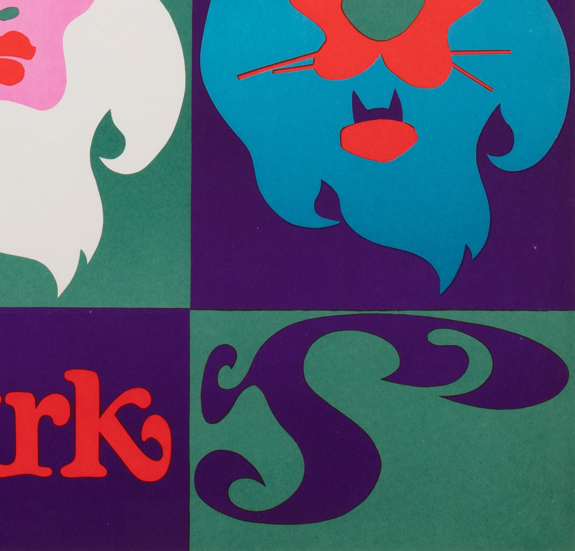 Cyrk Nine Lions 1976 Polish B1 Circus Poster, Tadeusz Jodlowski For Sale 3