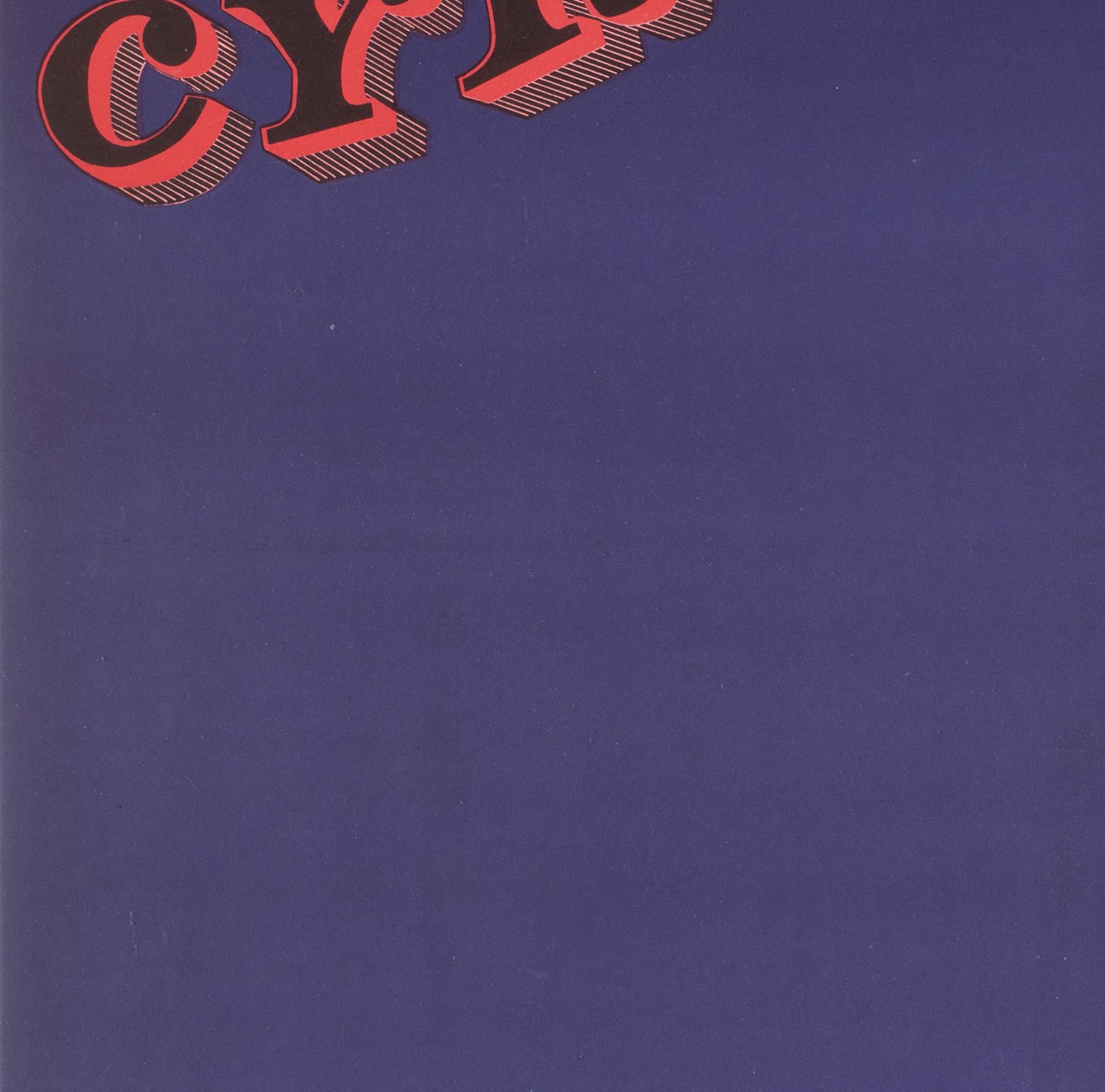 Cyrk Three Aerialists 1966 Polnisches Zirkusplakat, Danuta Zukowska (Papier) im Angebot