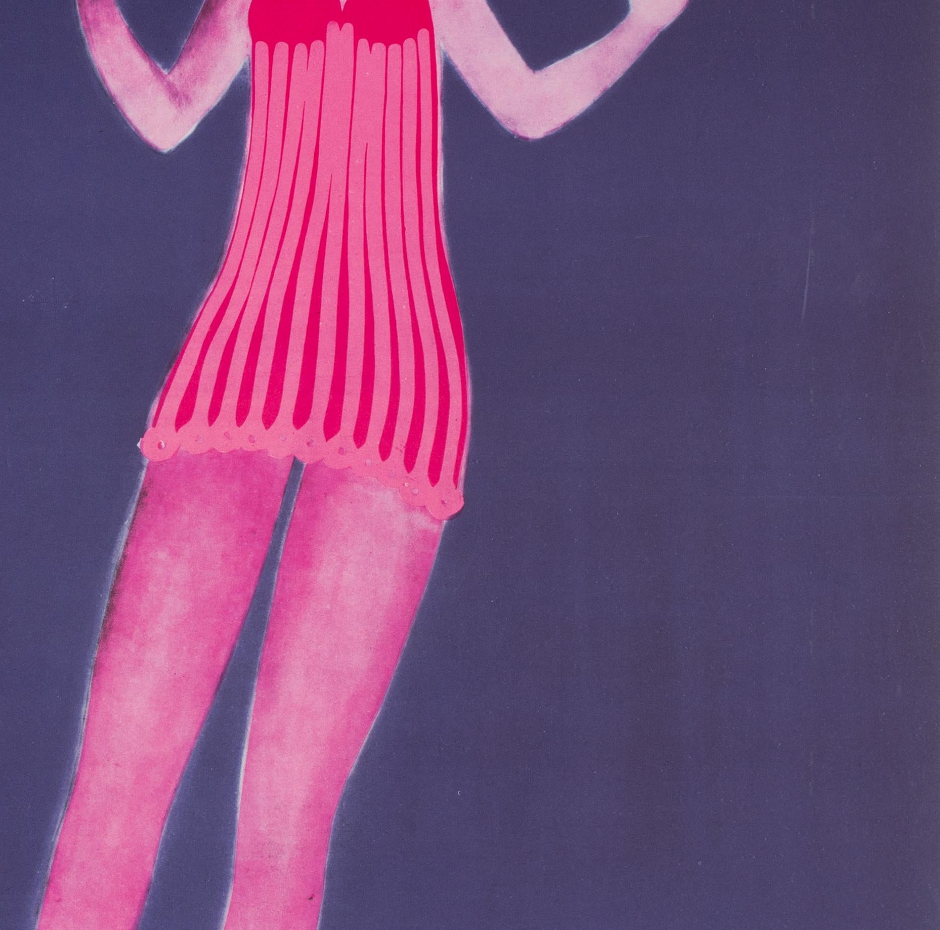 Cyrk Three Aerialists 1966 Polnisches Zirkusplakat, Danuta Zukowska im Angebot 1