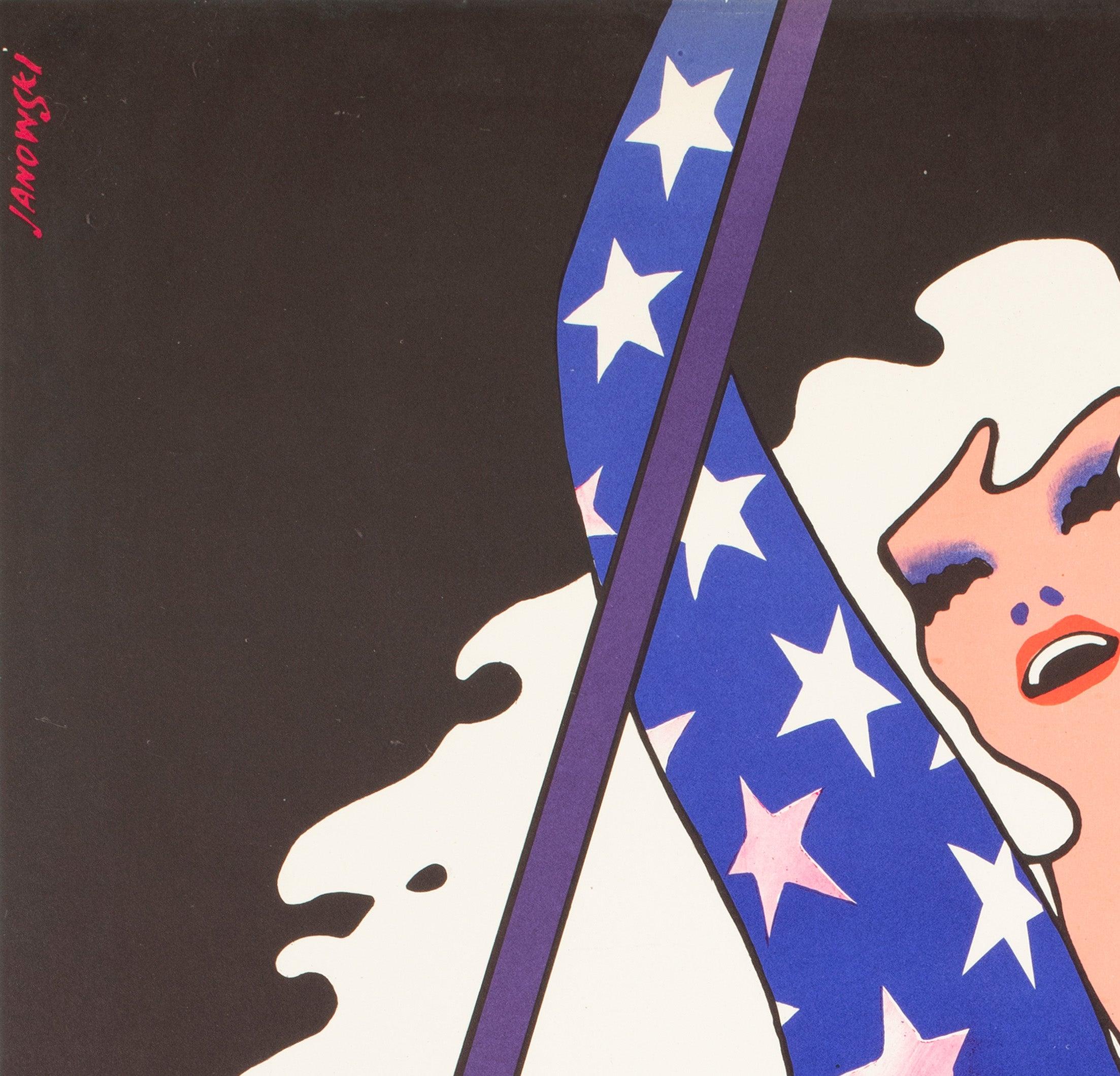 Cyrk Trapez Mädchen Akrobat 1975 Polnischer Zirkus Poster, Witold Janowski im Zustand „Hervorragend“ im Angebot in Bath, Somerset