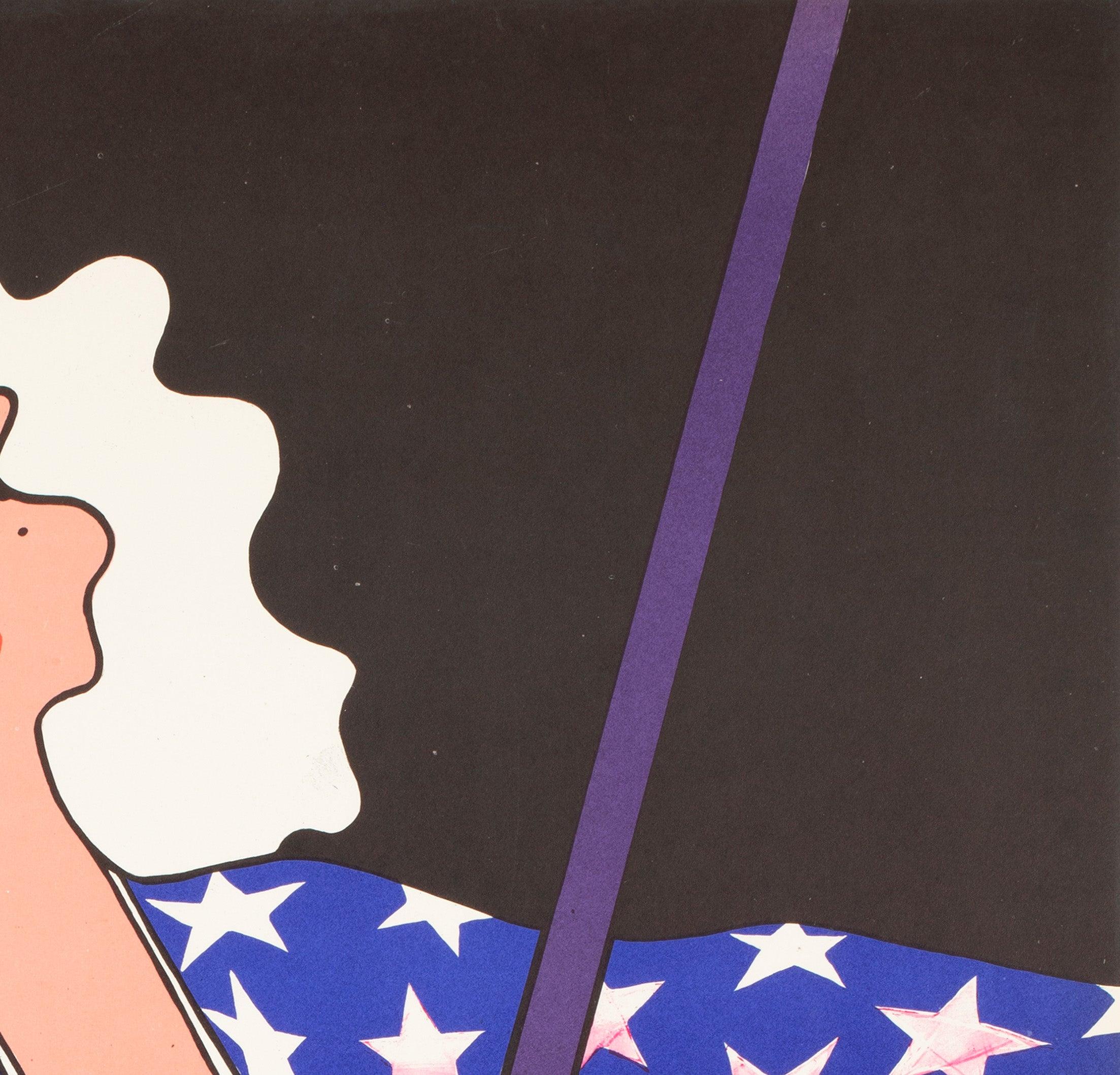 Cyrk Trapez Mädchen Akrobat 1975 Polnischer Zirkus Poster, Witold Janowski (20. Jahrhundert) im Angebot