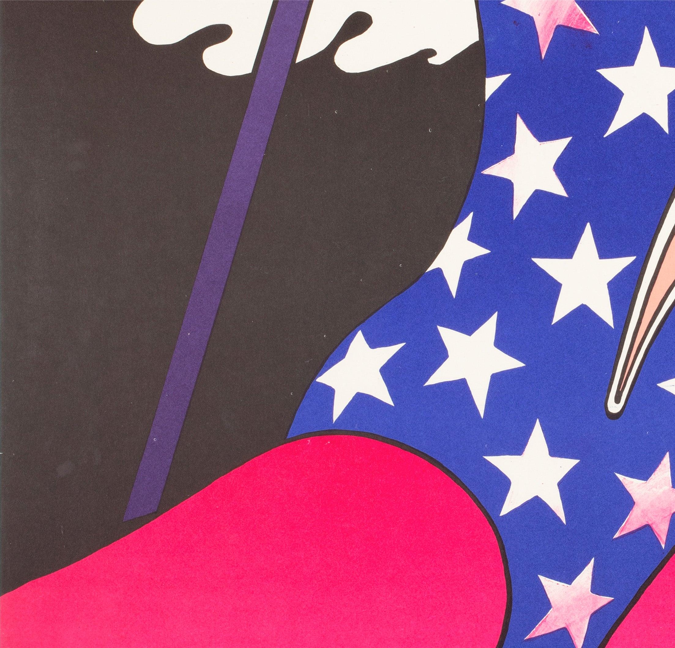 Cyrk Trapez Mädchen Akrobat 1975 Polnischer Zirkus Poster, Witold Janowski (Papier) im Angebot