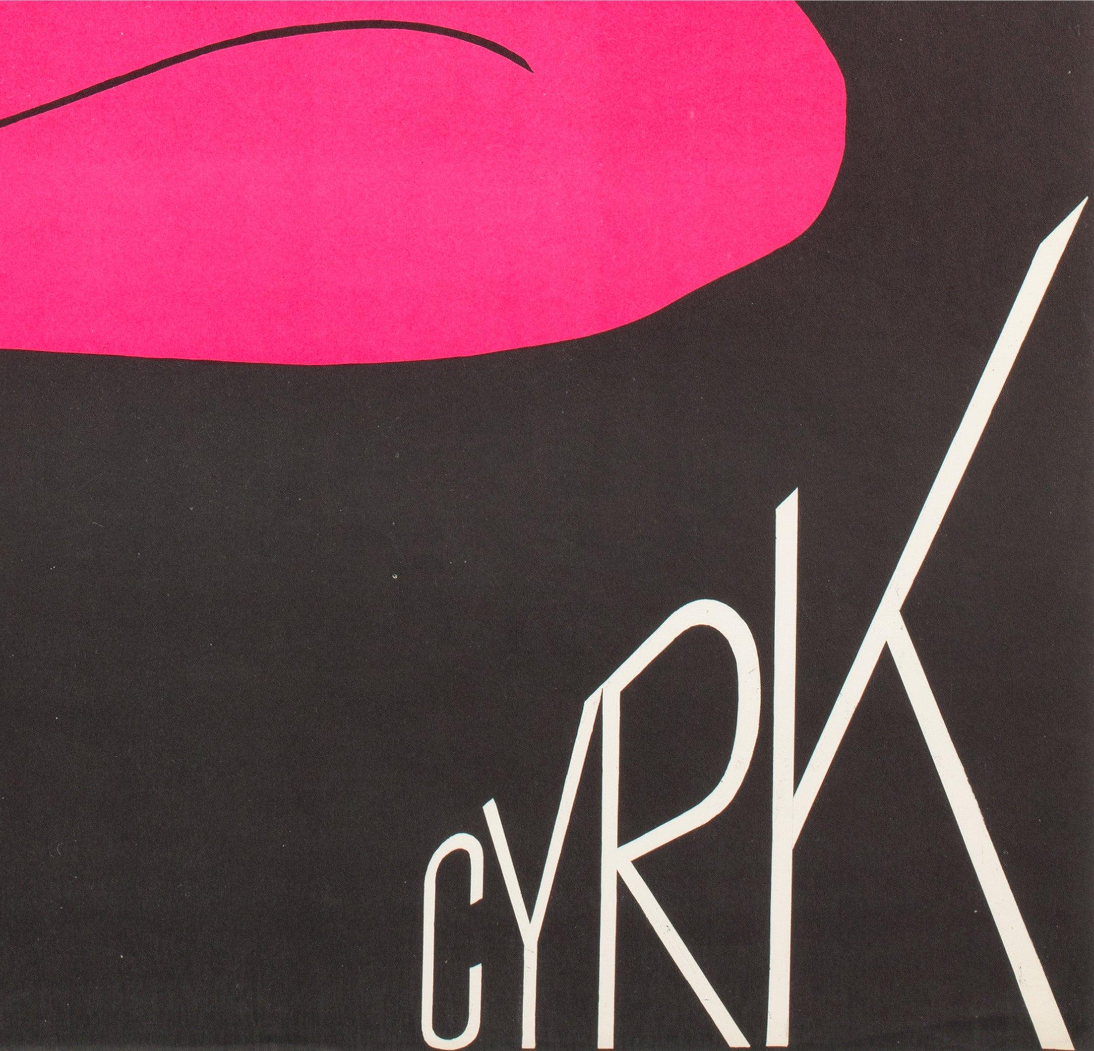 Cyrk Trapez Mädchen Akrobat 1975 Polnischer Zirkus Poster, Witold Janowski im Angebot 3