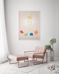 Femme trapèze Cyrk 1965 Affiche polonaise du cirque B1, Jan Mlodozeniec