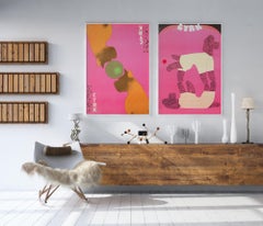 Cyrk Two Dogs Balancing Ball 1975 Polish Circus Poster, Neugebauer